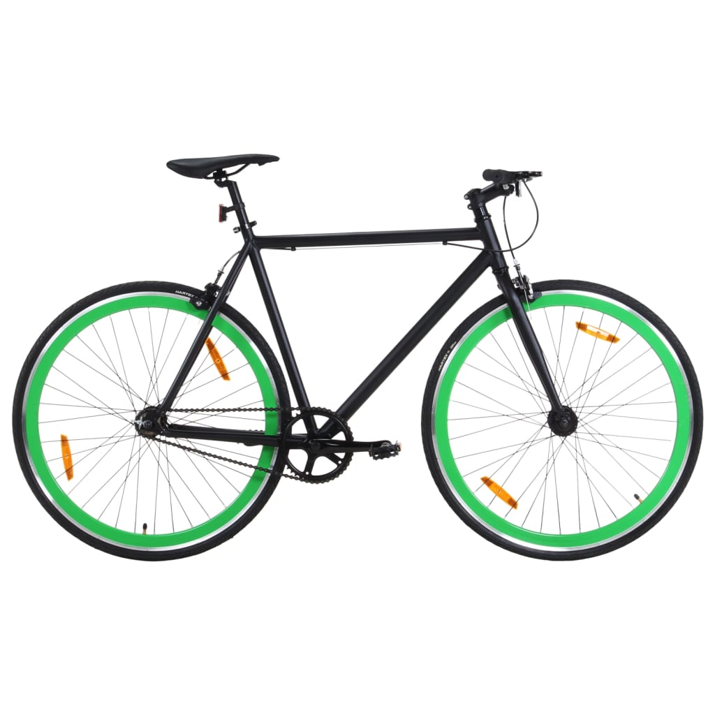 Bicicleta De Piñón Fijo Vidaxl 700c 59 Cm - verde - 