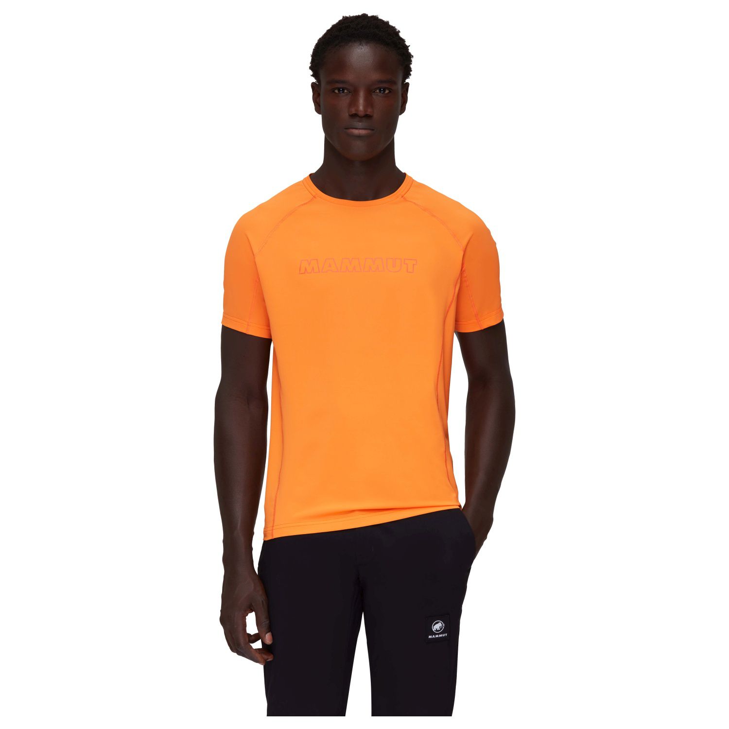 Camiseta De Montanha Mammut Selun Fl Logo - naranja-albaricoque - 