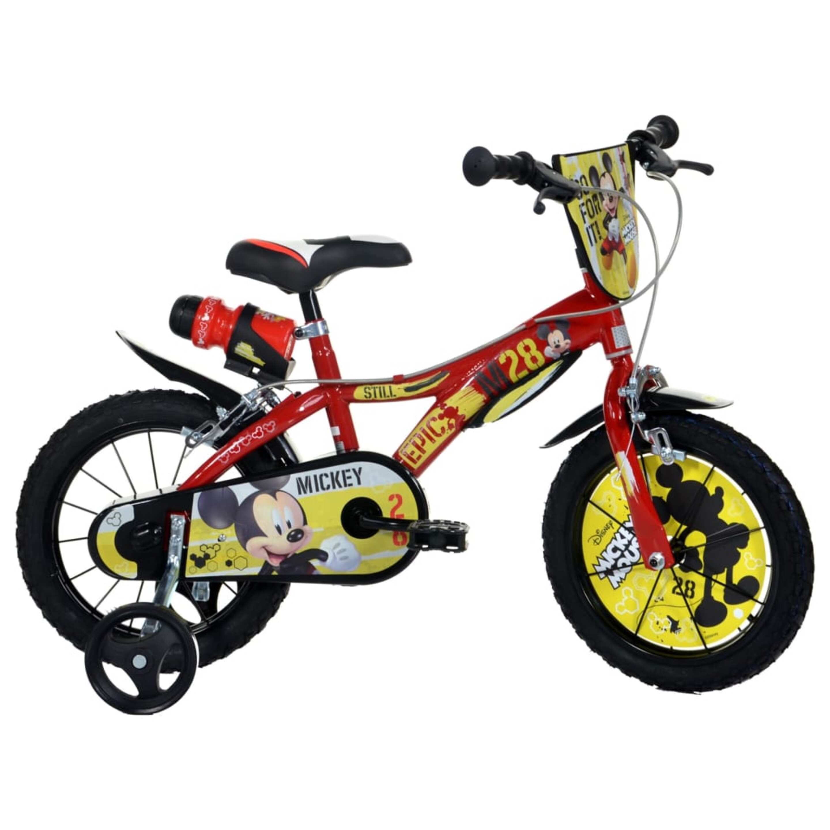 Dino Bikes Bicicleta De Niños Mickey Mouse Roja 14"