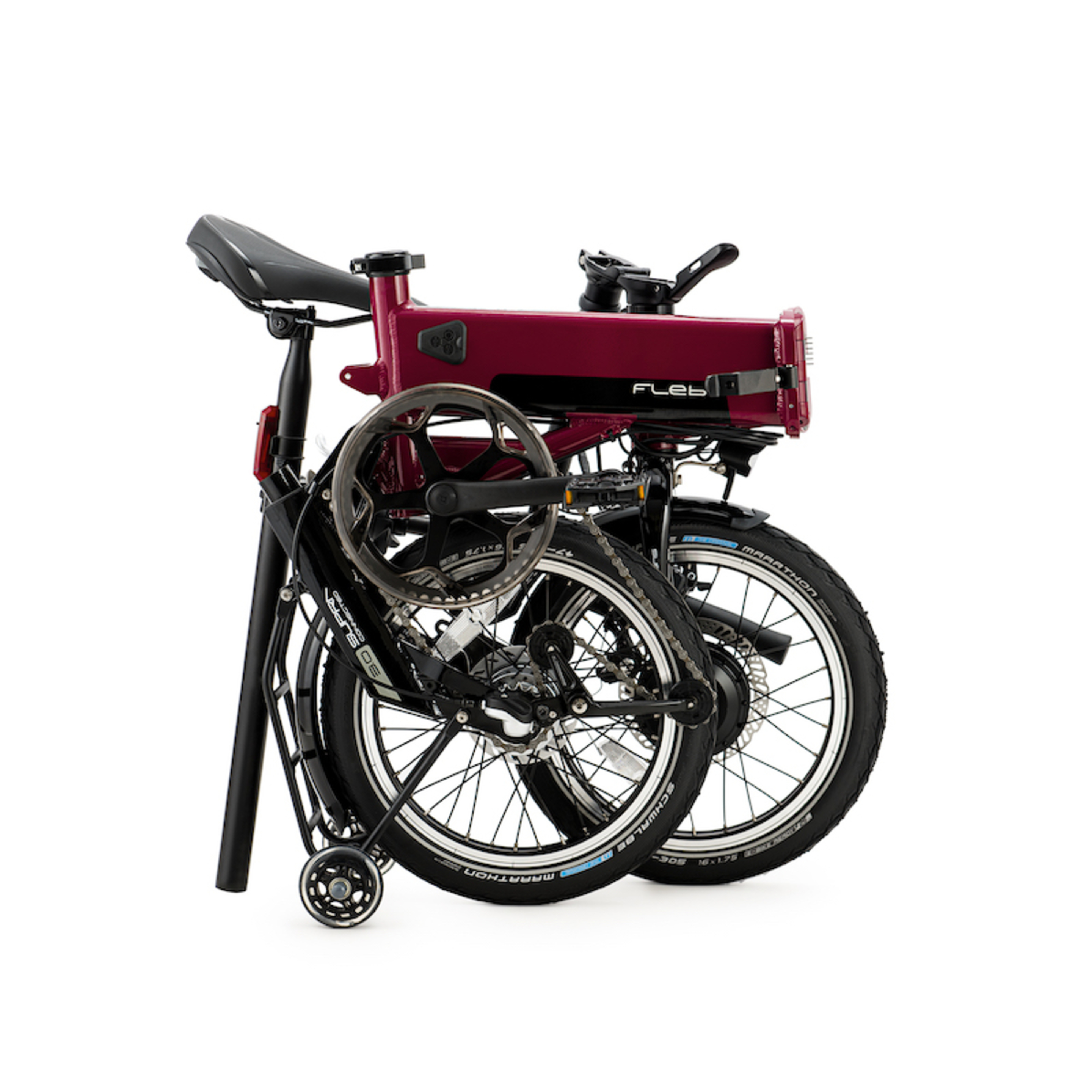 Bicicleta Eléctrica Plegable Supra 3.0 Red Bordeaux