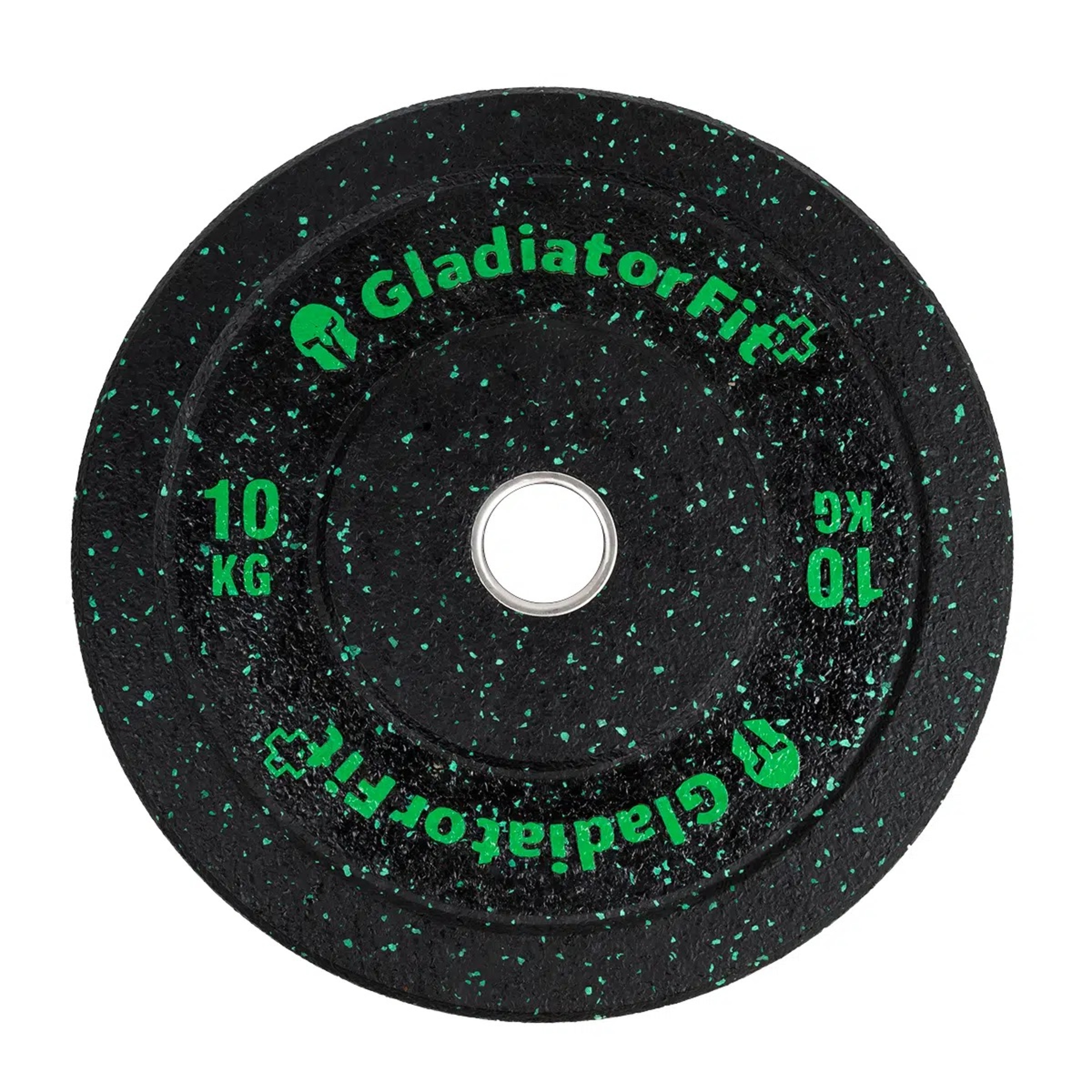Disco Olímpico "hi-temp" Borracha Ø 51mm | 10 Kg - verde - 