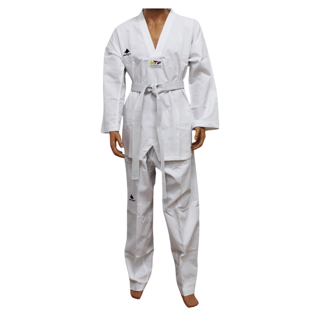 Fato Taekwondo Júnior Pt - blanco - 