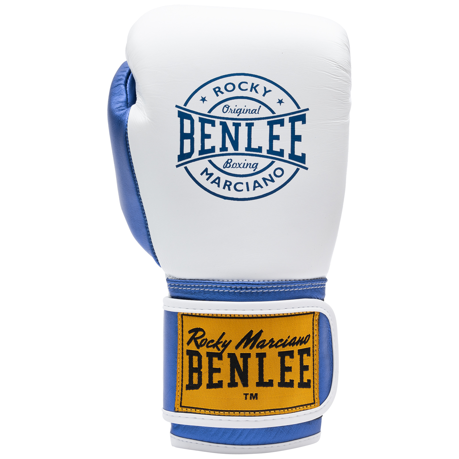 Guantes De Boxeo De Cuero Metalshire Benlee - blanco-azul - 