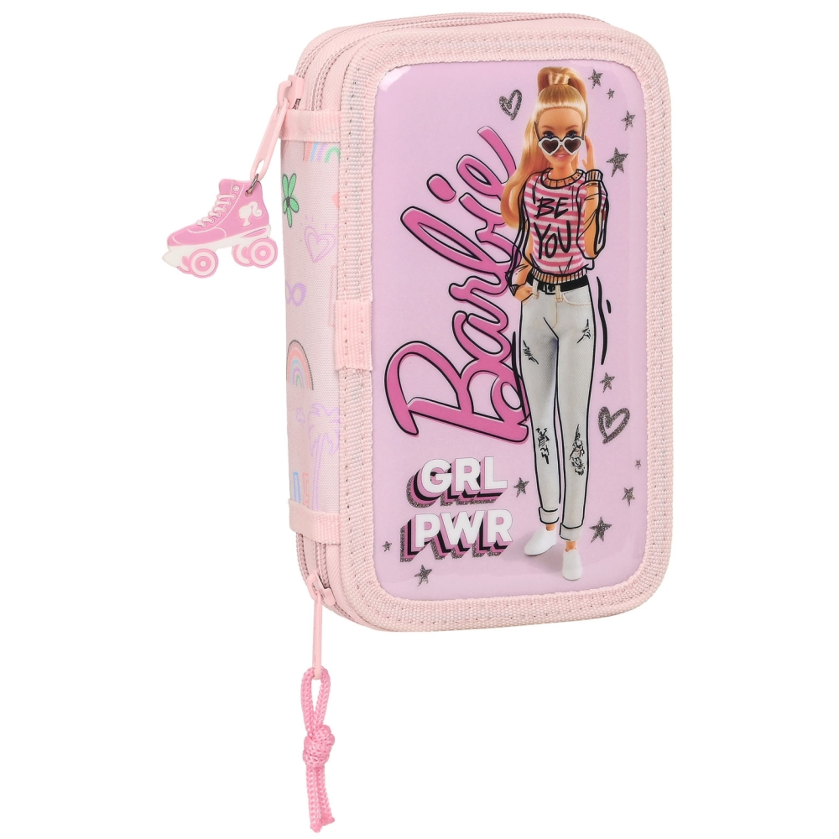 Estuche Doble Completo Barbie 28 Pzas - rosa - 