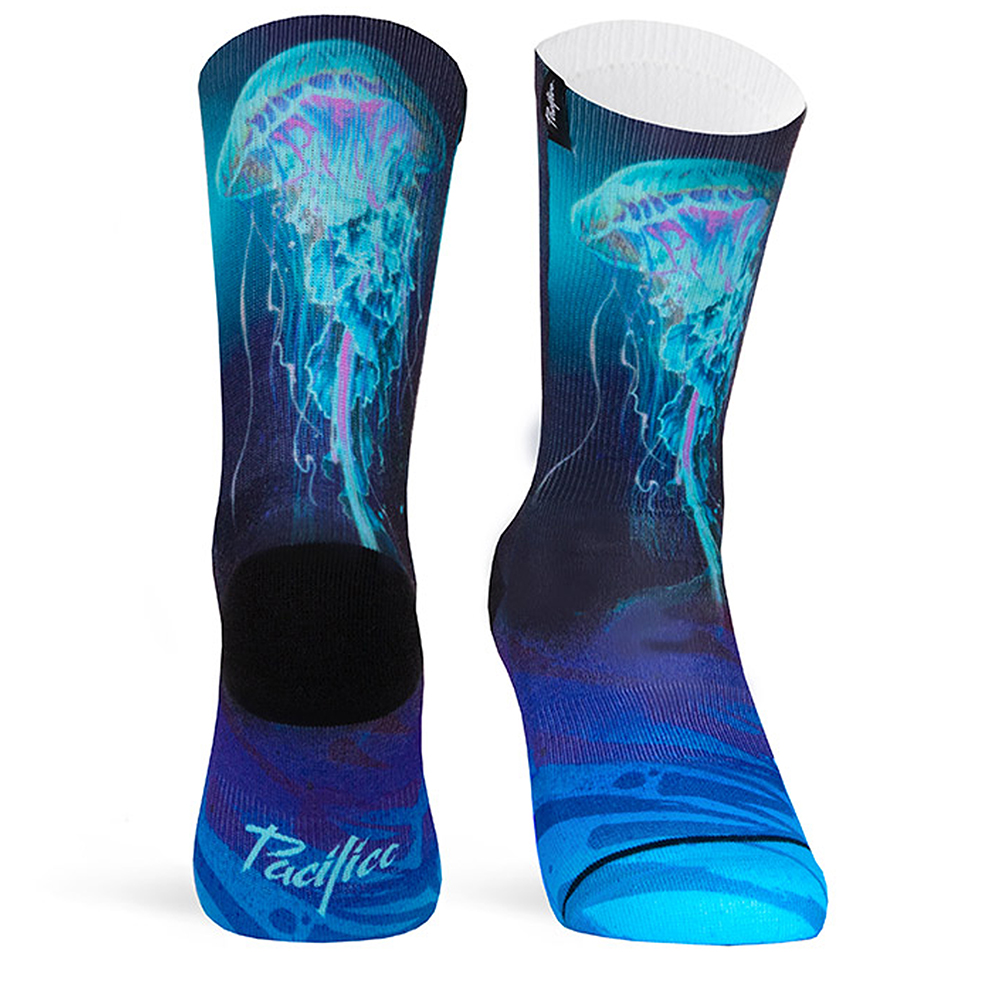 Meias Running Pacific And Co Jellyfish - azul - 