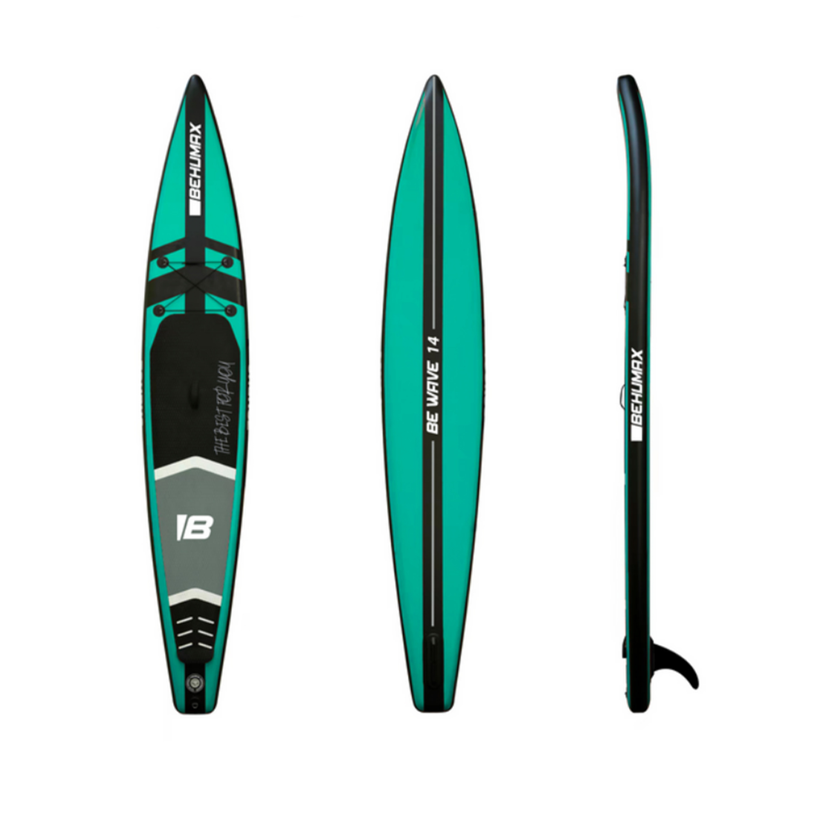 Tabla Paddle Surf Be Wave Race 14 Behumax - verde-negro - 