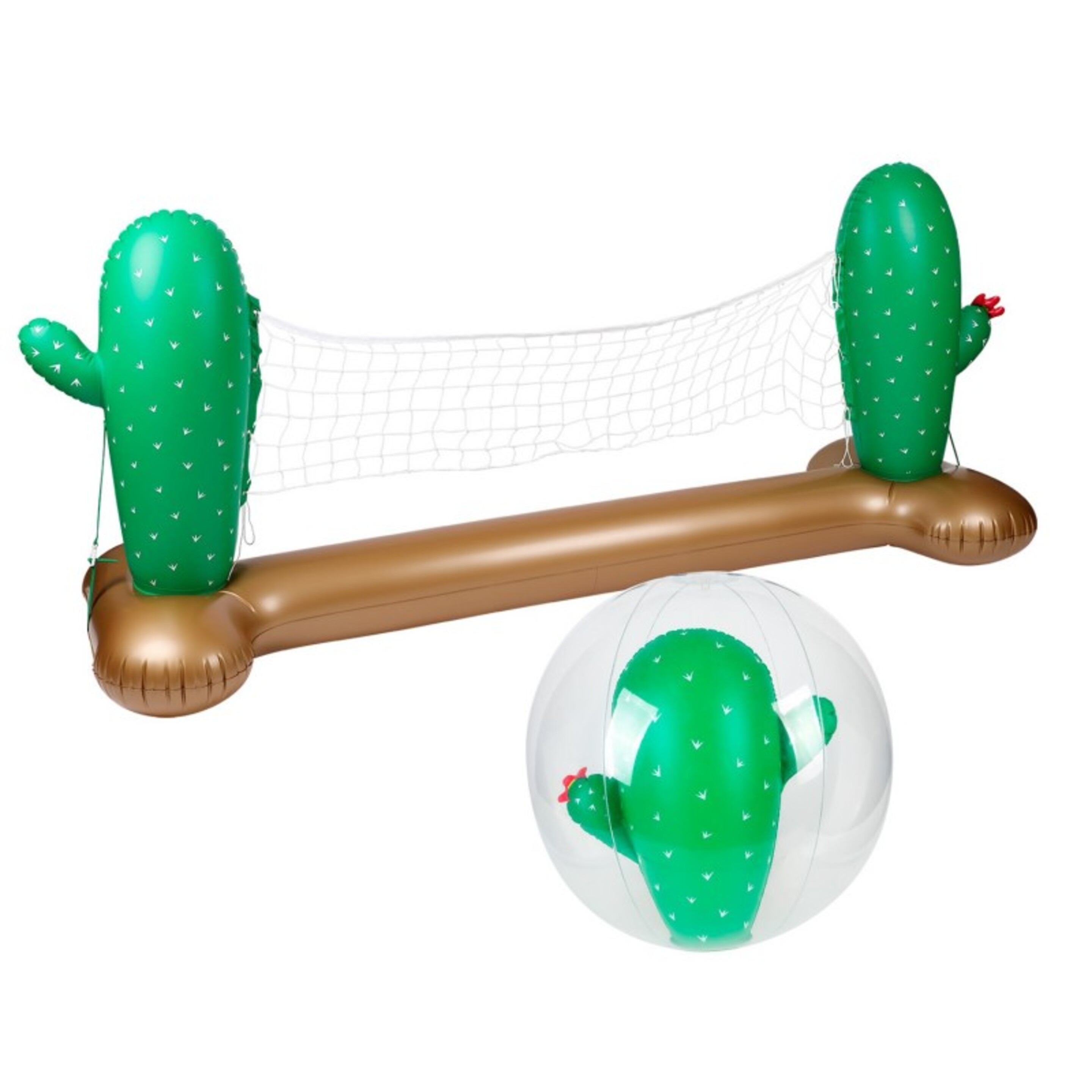 Red Voleibol Inflable Y Flotante Con Pelota Sport Cactus - multicolor - 