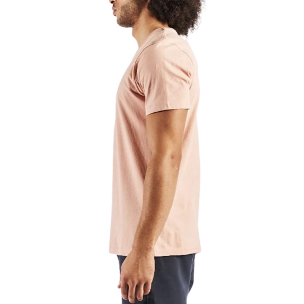 T-shirt De Ginástica E Pilates Logo Edson 100% Algodão Homem Pink