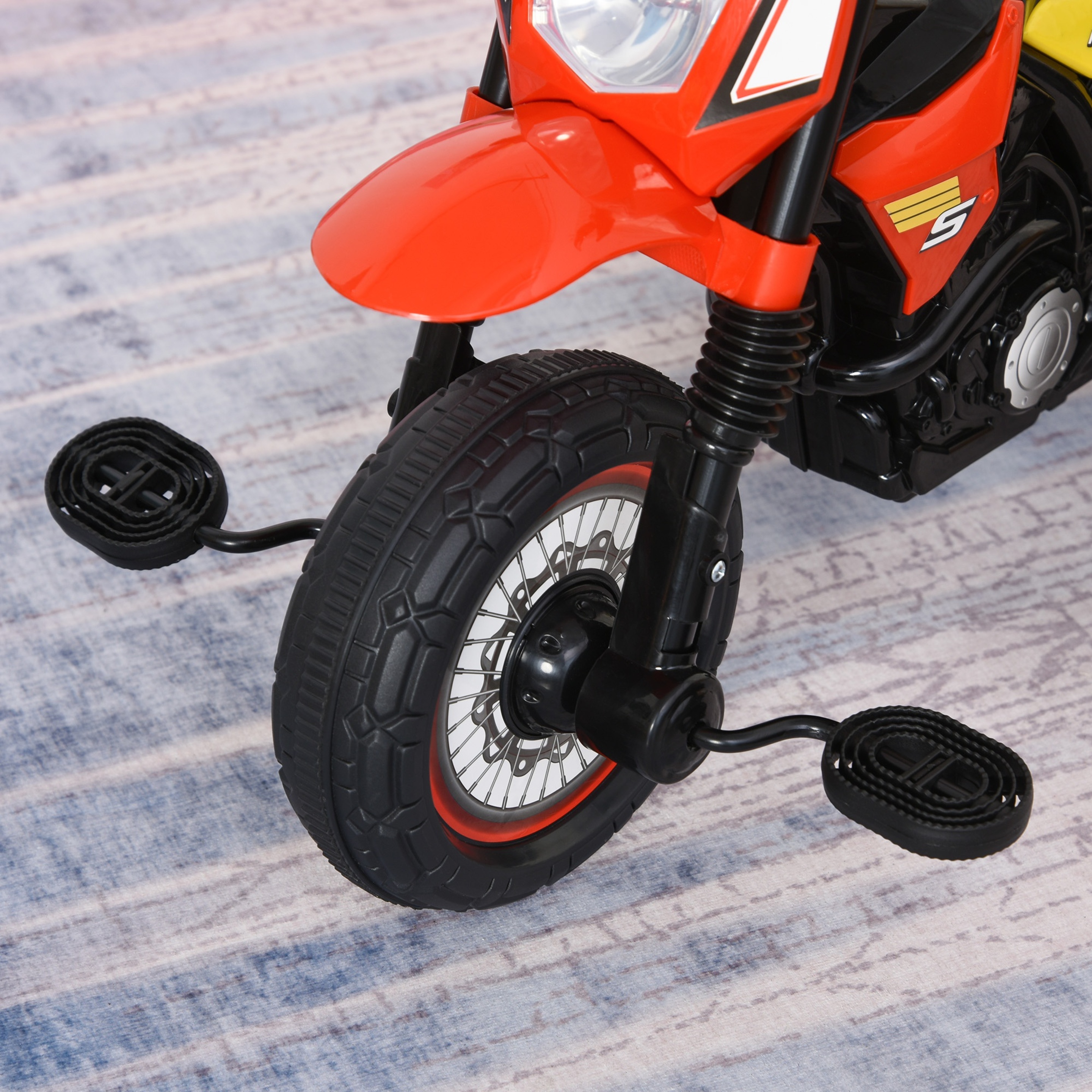 Moto Infantil Con 3 Ruedas Rojo Homcom