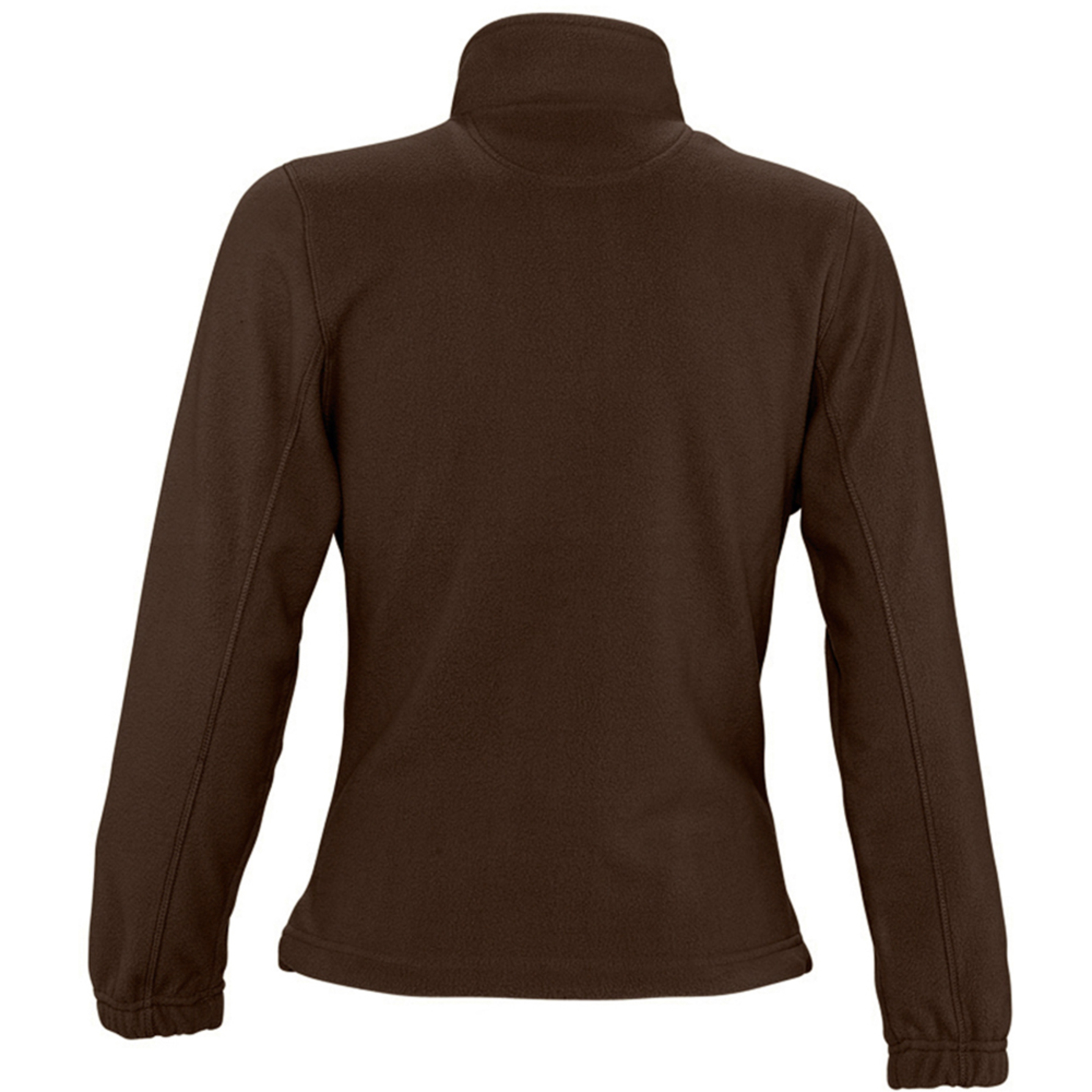 Chaquetilla Polar Con Cremallera Completa Modelo North Para Mujer Sols (Marrón Chocolate)