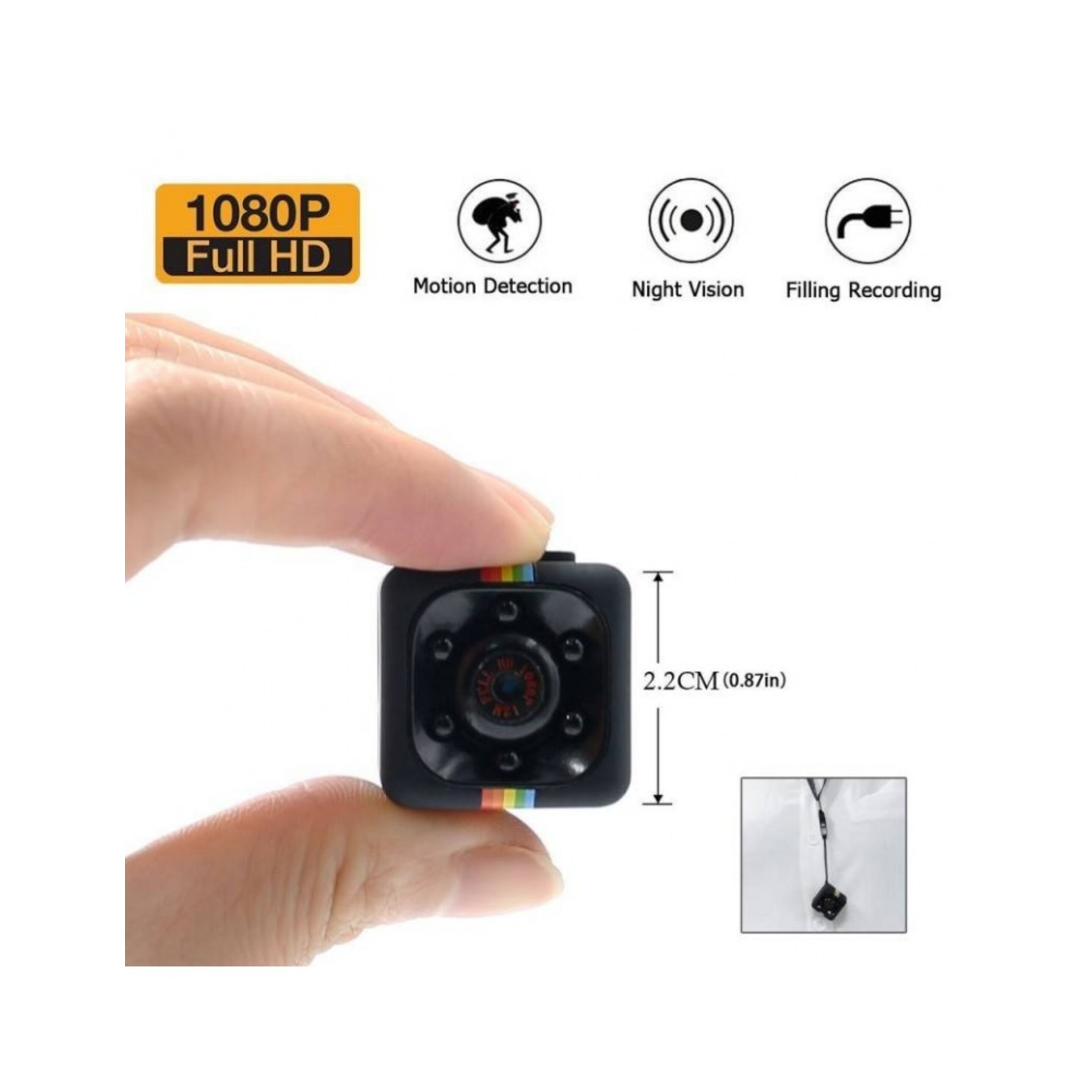 1080p Mini Cam Surveillance Cámara Portable Hd