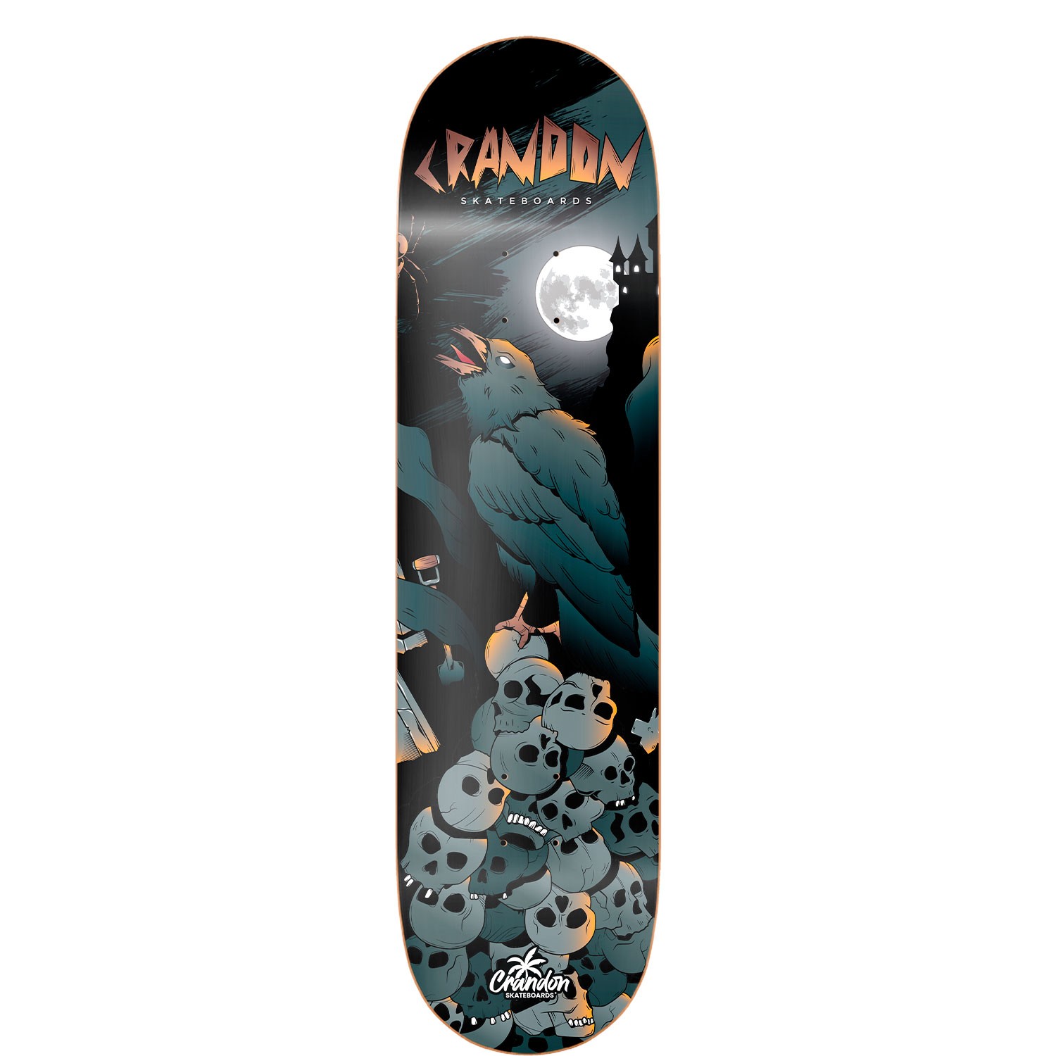 Skateboard Deck Unisex Crandon By Bestial Wolf - gris-negro - 