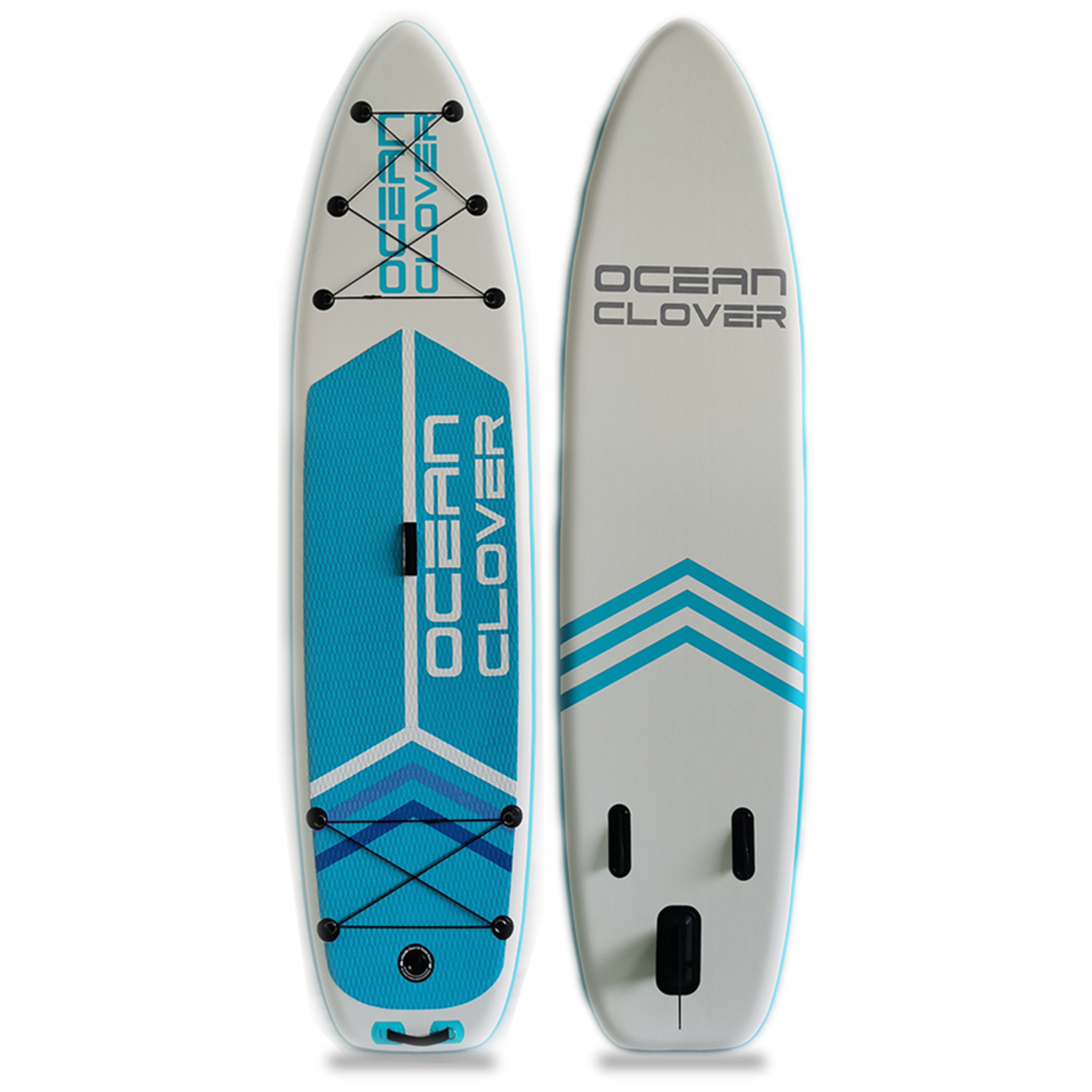 Tabla De Paddle Surf Hinchable Sunset - Blanco/Azul - Clover Ocean  MKP