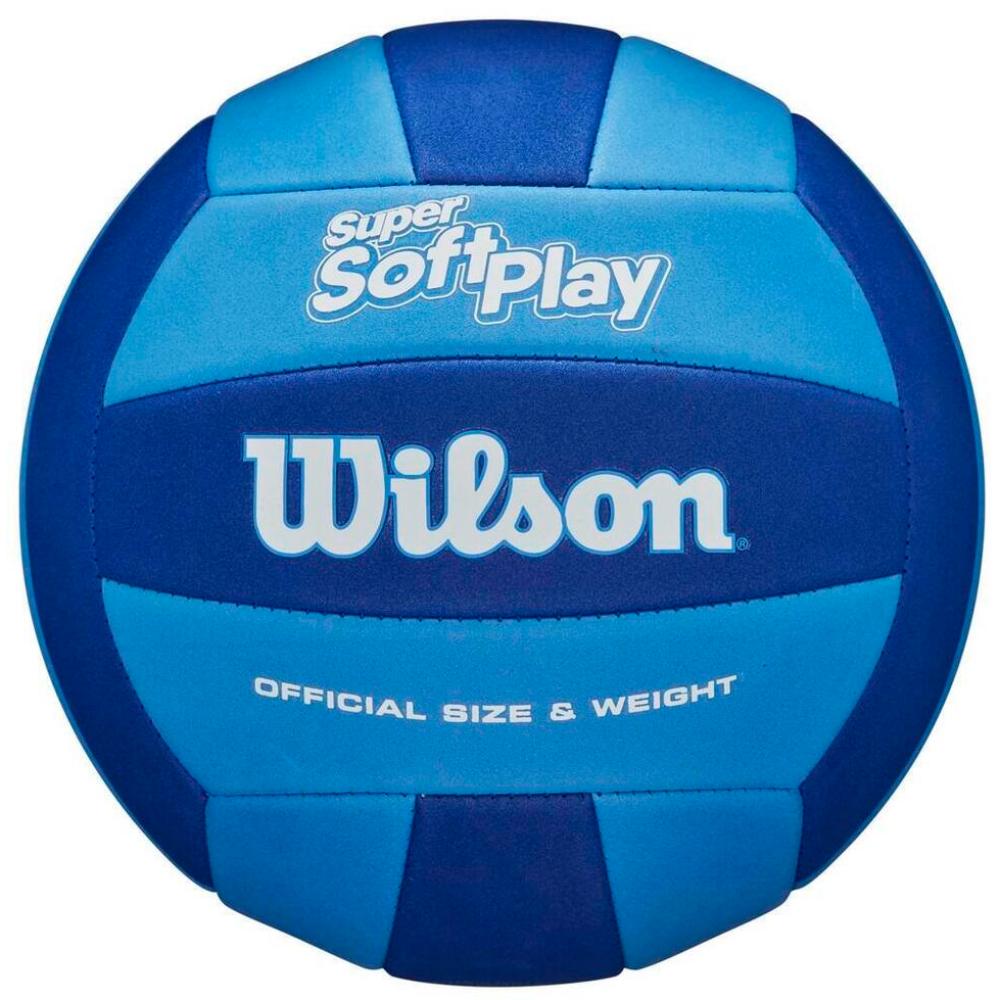 Bola De Voleibol Wilson Super Soft Play - azul - 