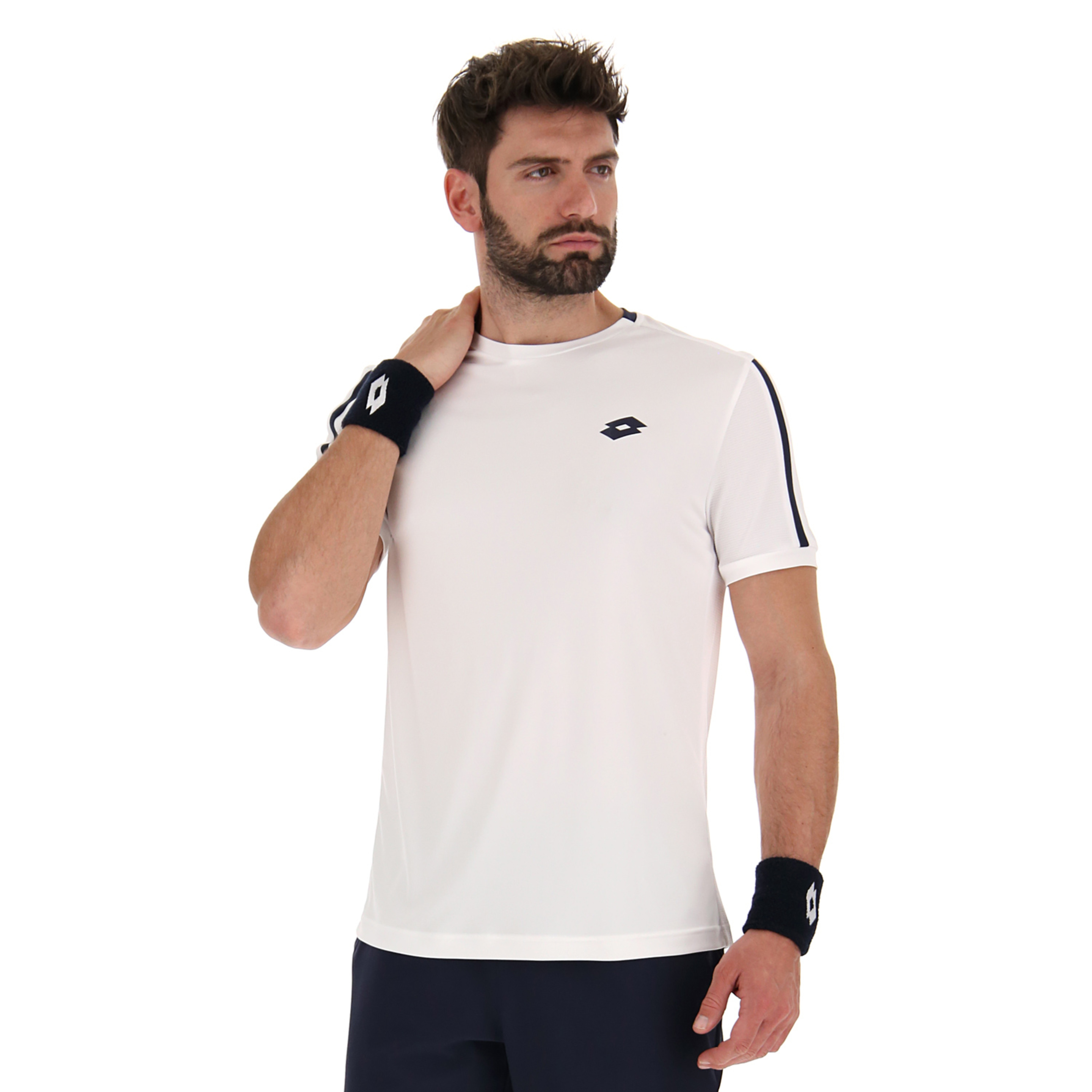 Camiseta De Tenis Lotto Squadra Ii Tee Pl - blanco - 