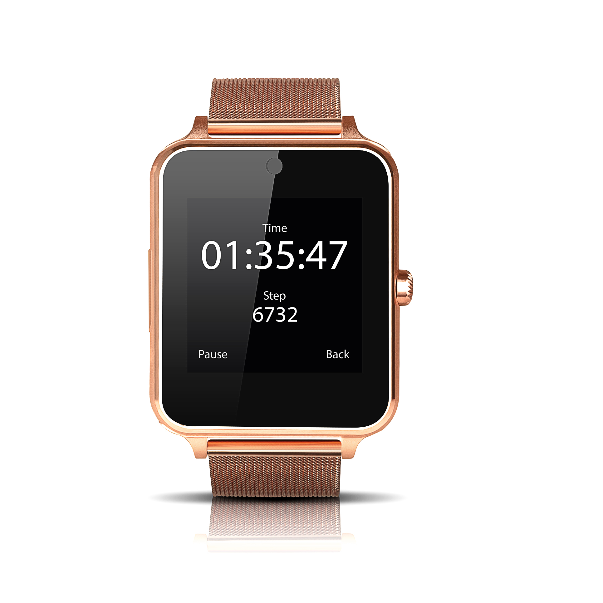 Smartwatch Smartek Sw-832 Ouro De Metal