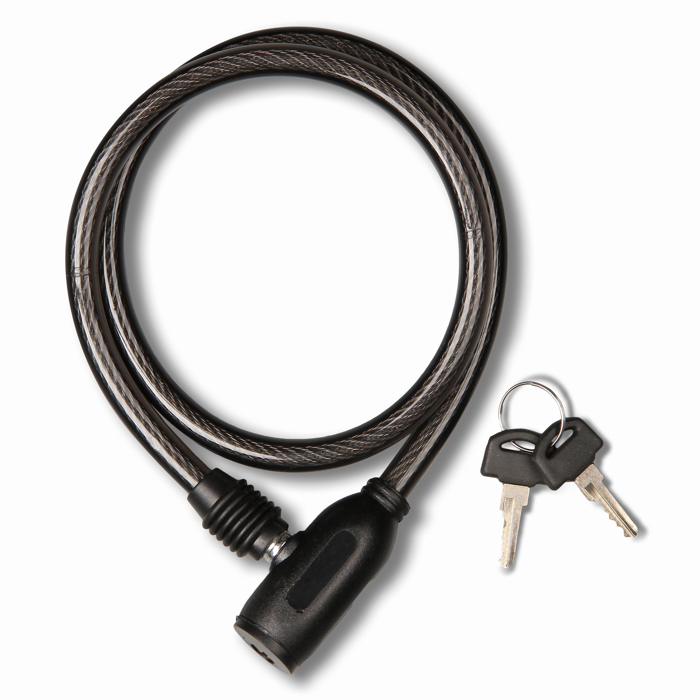 Cable Candado De Acero Golden Key 1 * 80 Cm Negro - negro - 