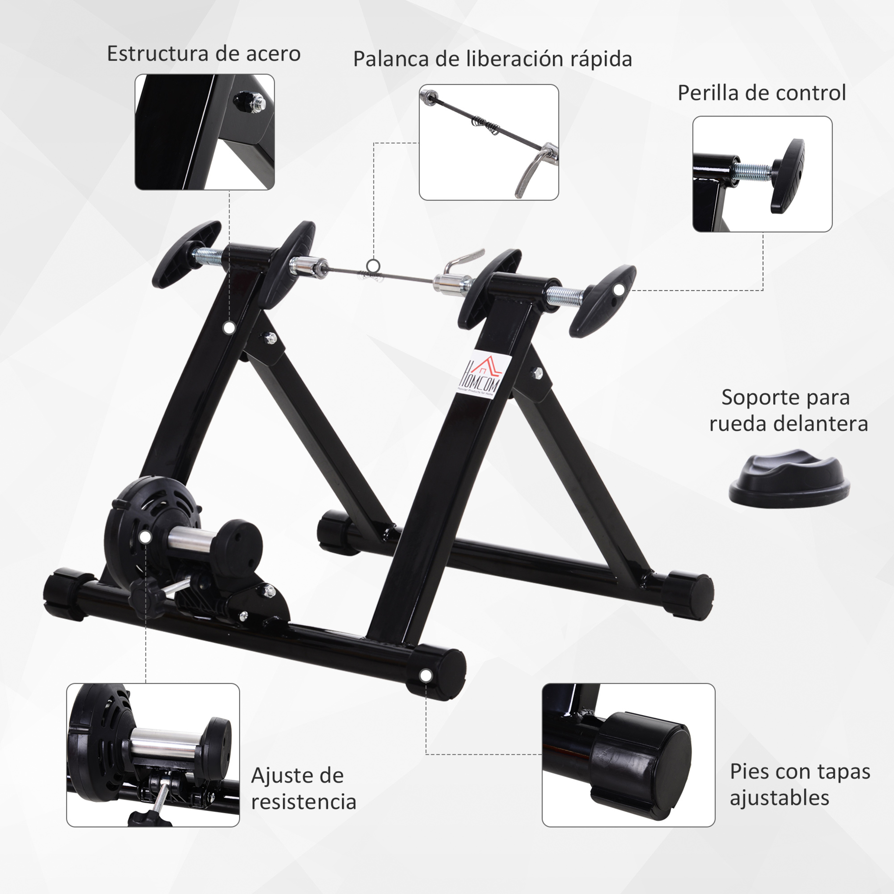 Rodillo De Bicicleta Homcom 5661-0016