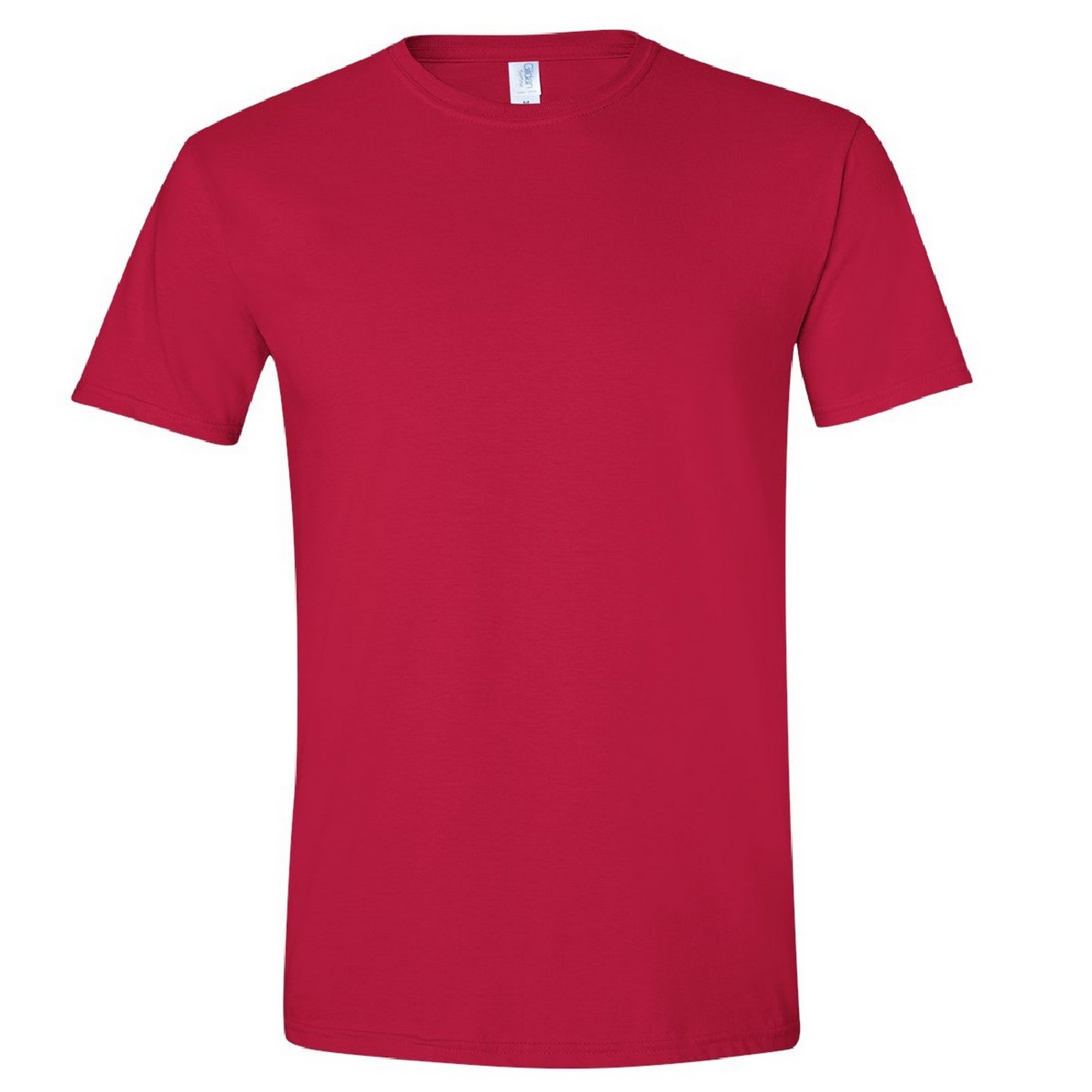 Camiseta De Manga Corta Suave Básica 100% Algodón Gordo Gildan - rojo - 