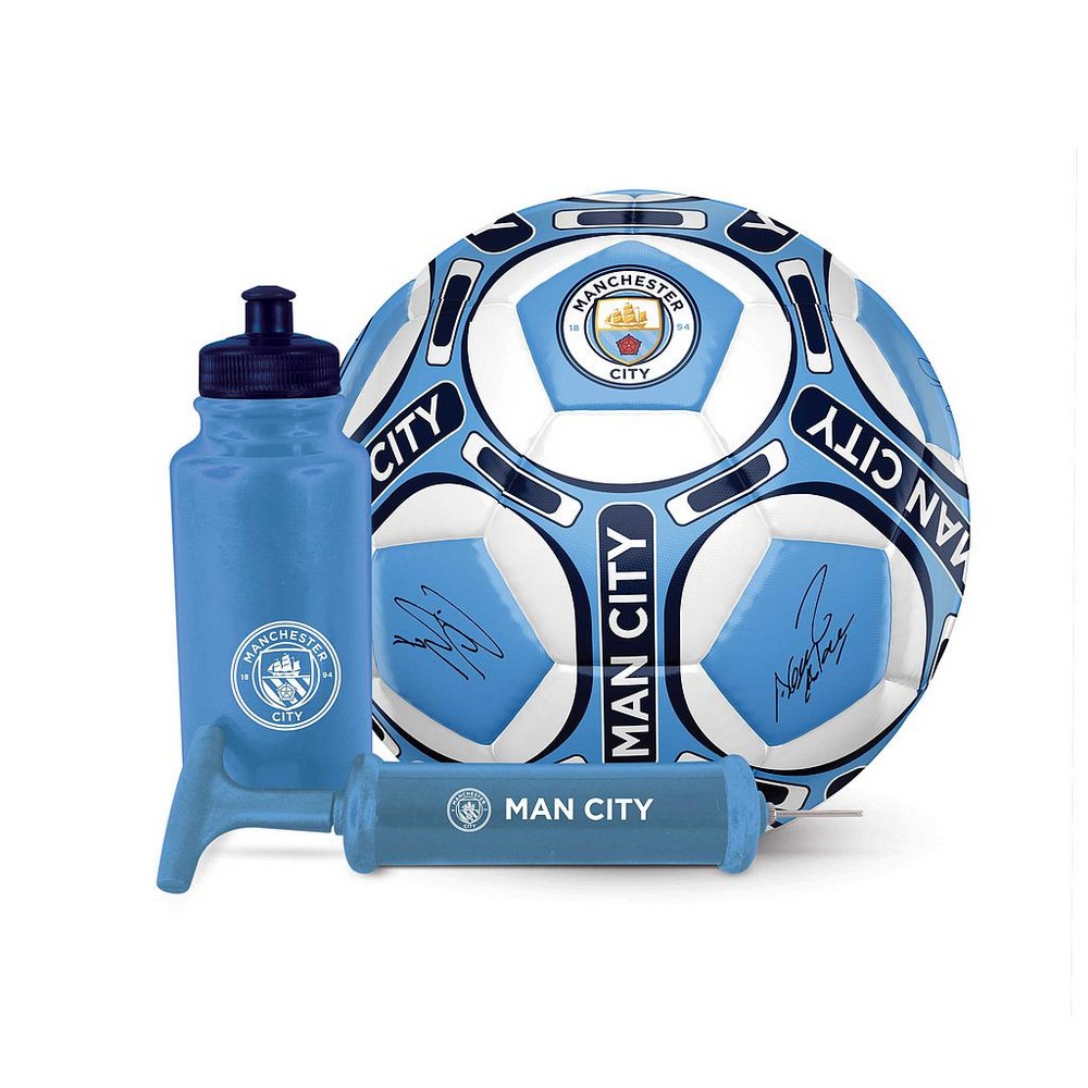 Set De Fútbol Diseño Firma Manchester City Fc - azul - 