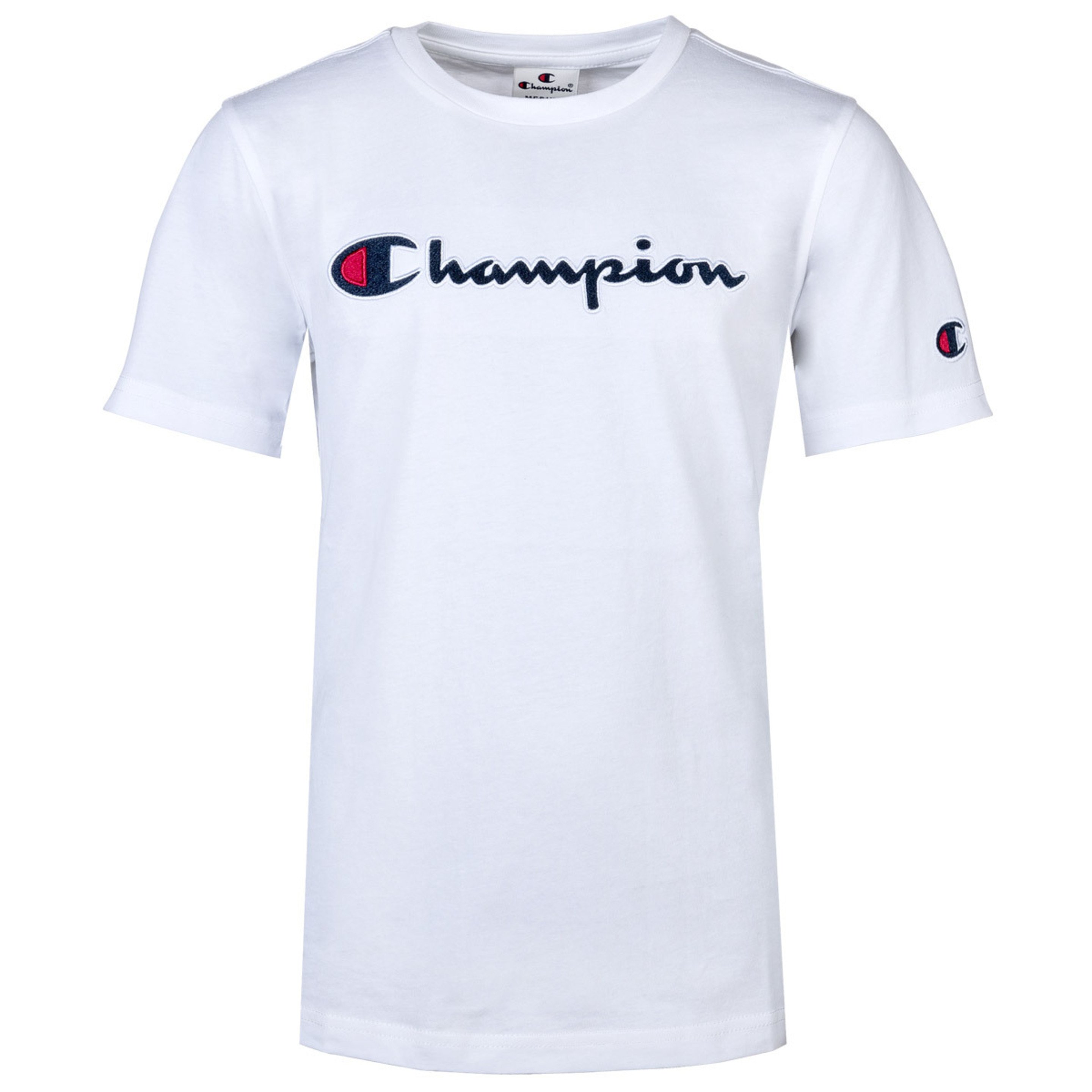 Camiseta De Manga Corta Champion Corte Regular - Blanco - Unisex  MKP