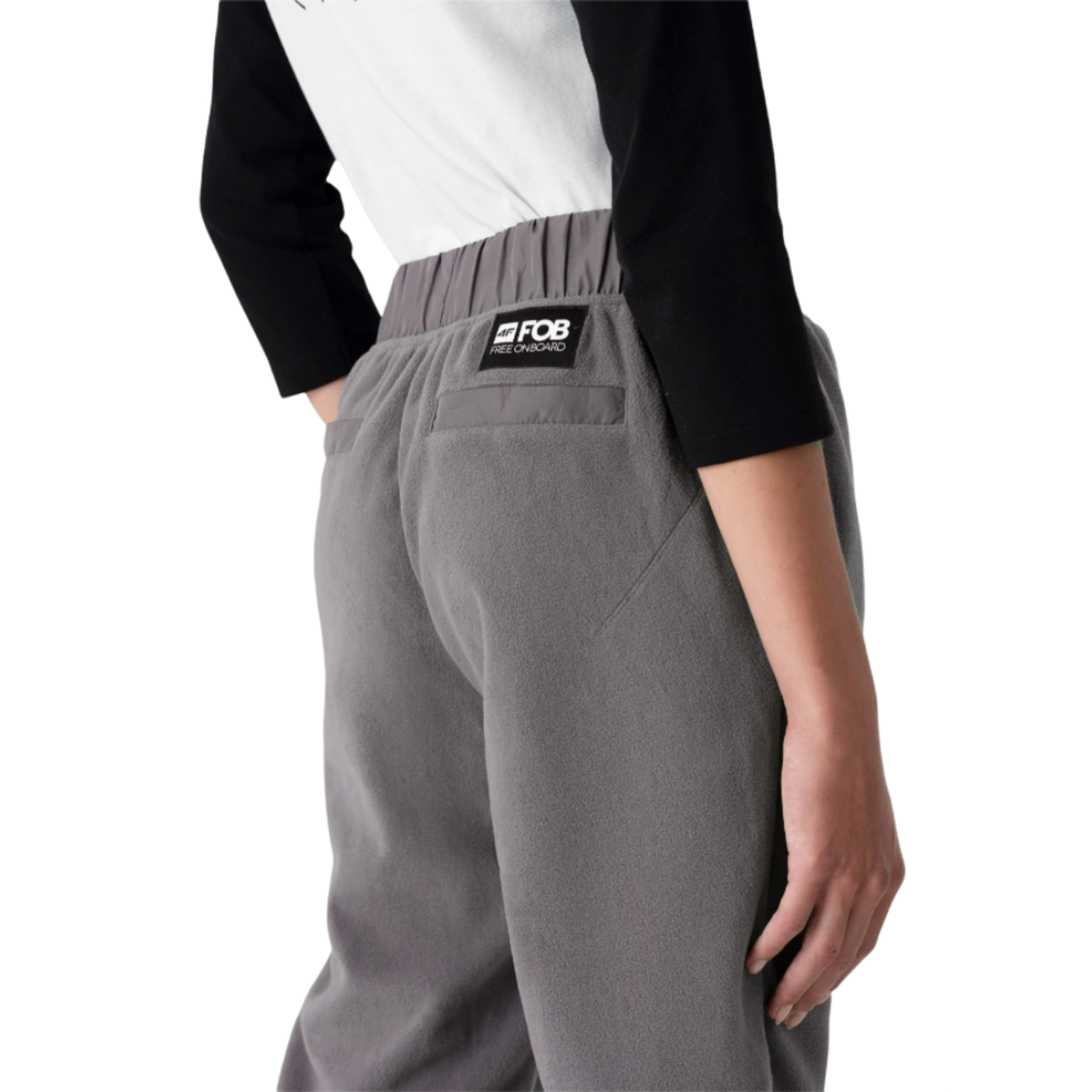 Pantalones 4f Clothes H4z21-spdd010 - Gris - Pantalón Micropolar Largo Mujer  MKP