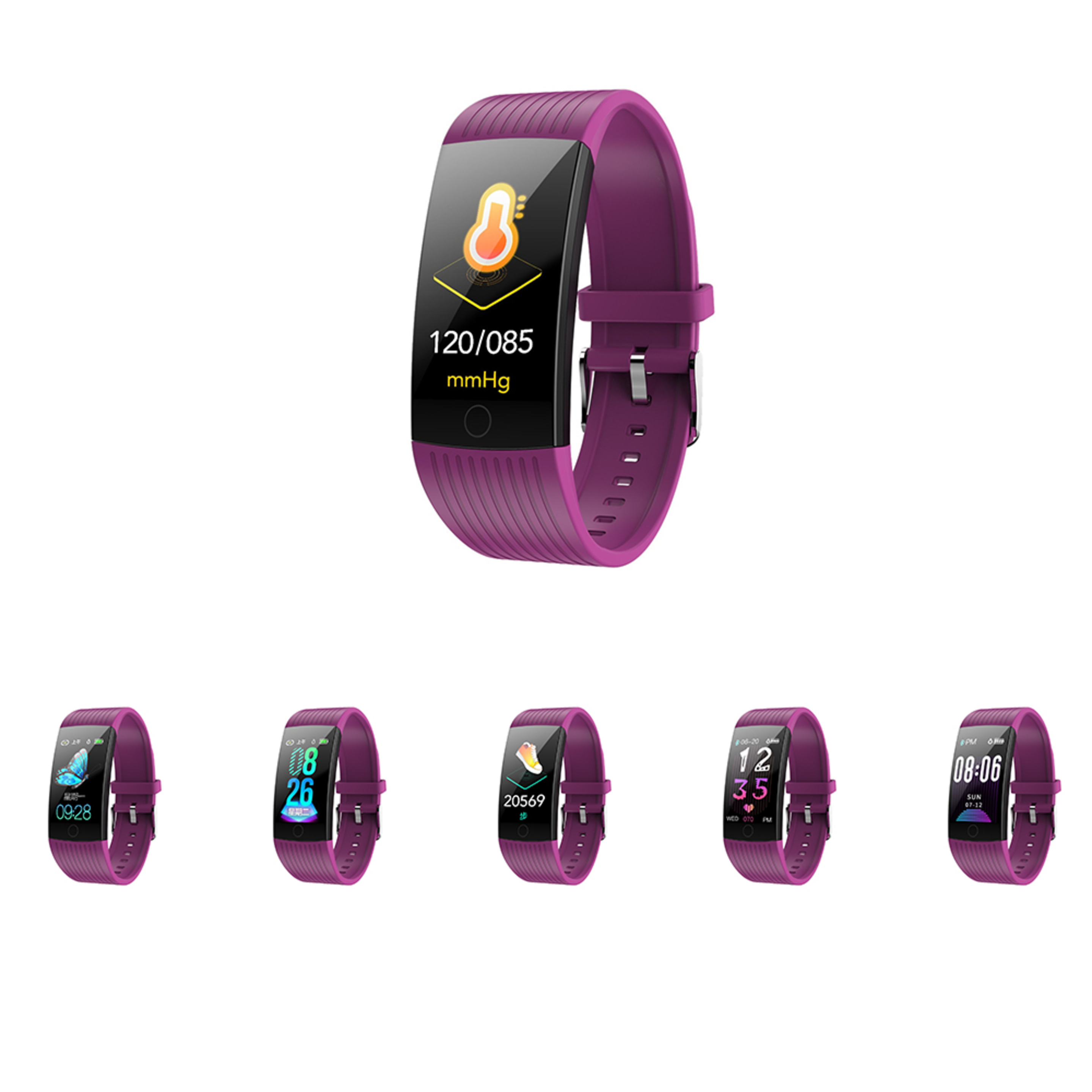 Pulsera De Actividad Watchuu Con Control Ovulacion Souter Morado