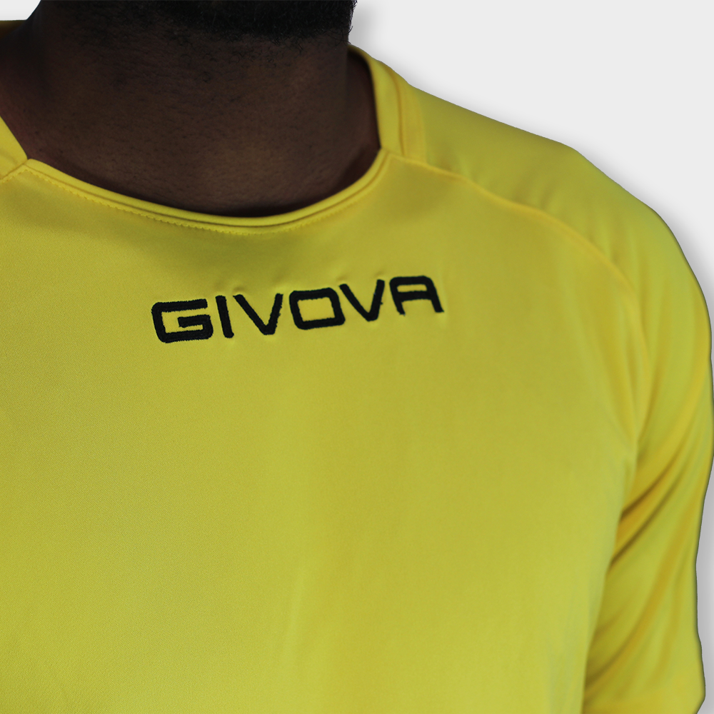 Camisa De Futebol De Poliéster Amarelo Givova Capo