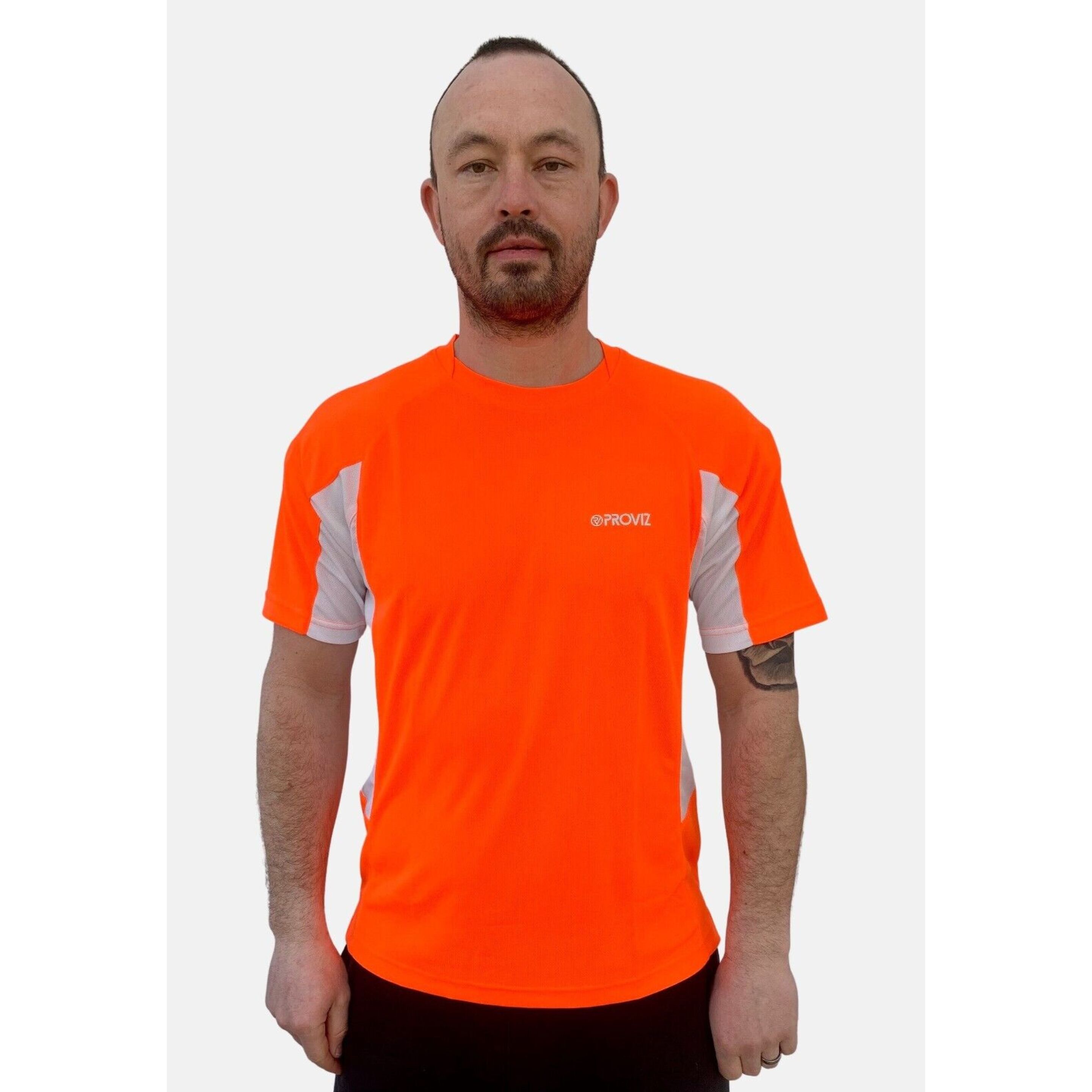 Camiseta Deportiva Proviz Classic Reflectante - Naranja  MKP