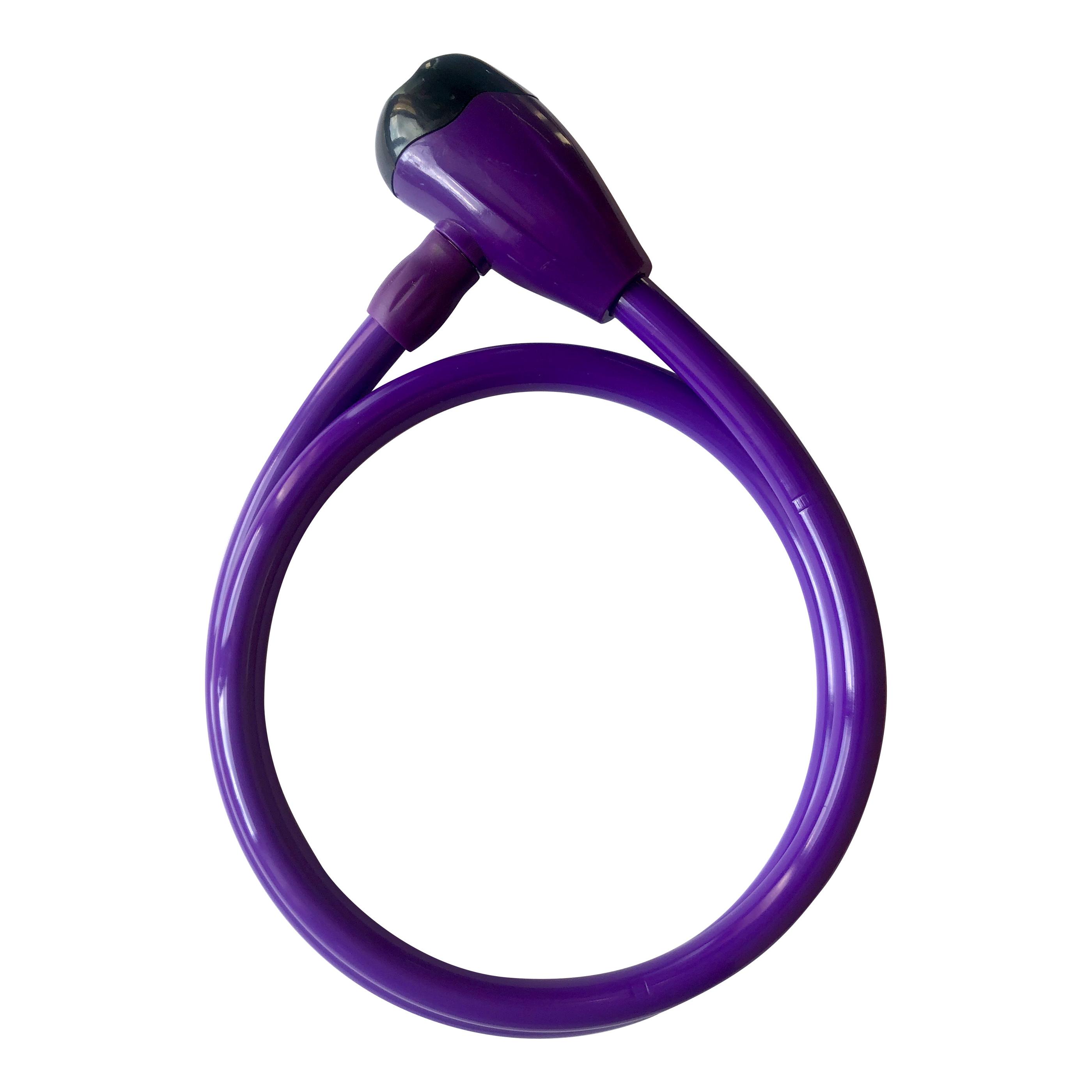 Cable Candado De Acero Golden Key Colores - violeta - 