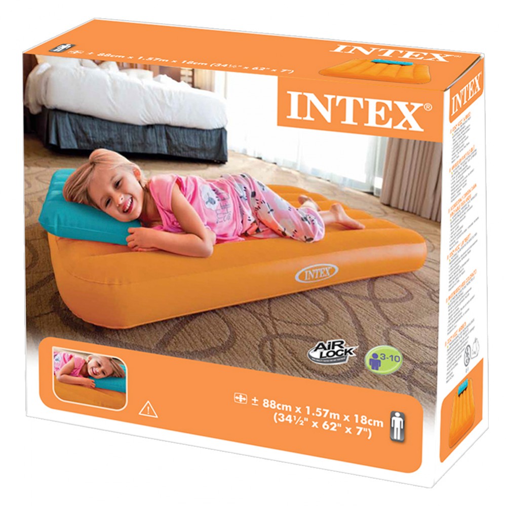 Colchão Insuflável Infantil Intex Com Almofada Cozy Kidz