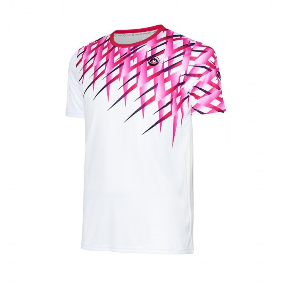 T-shirt De Padel Manga Curta Respirável Homem J´hayber Grass. Branco