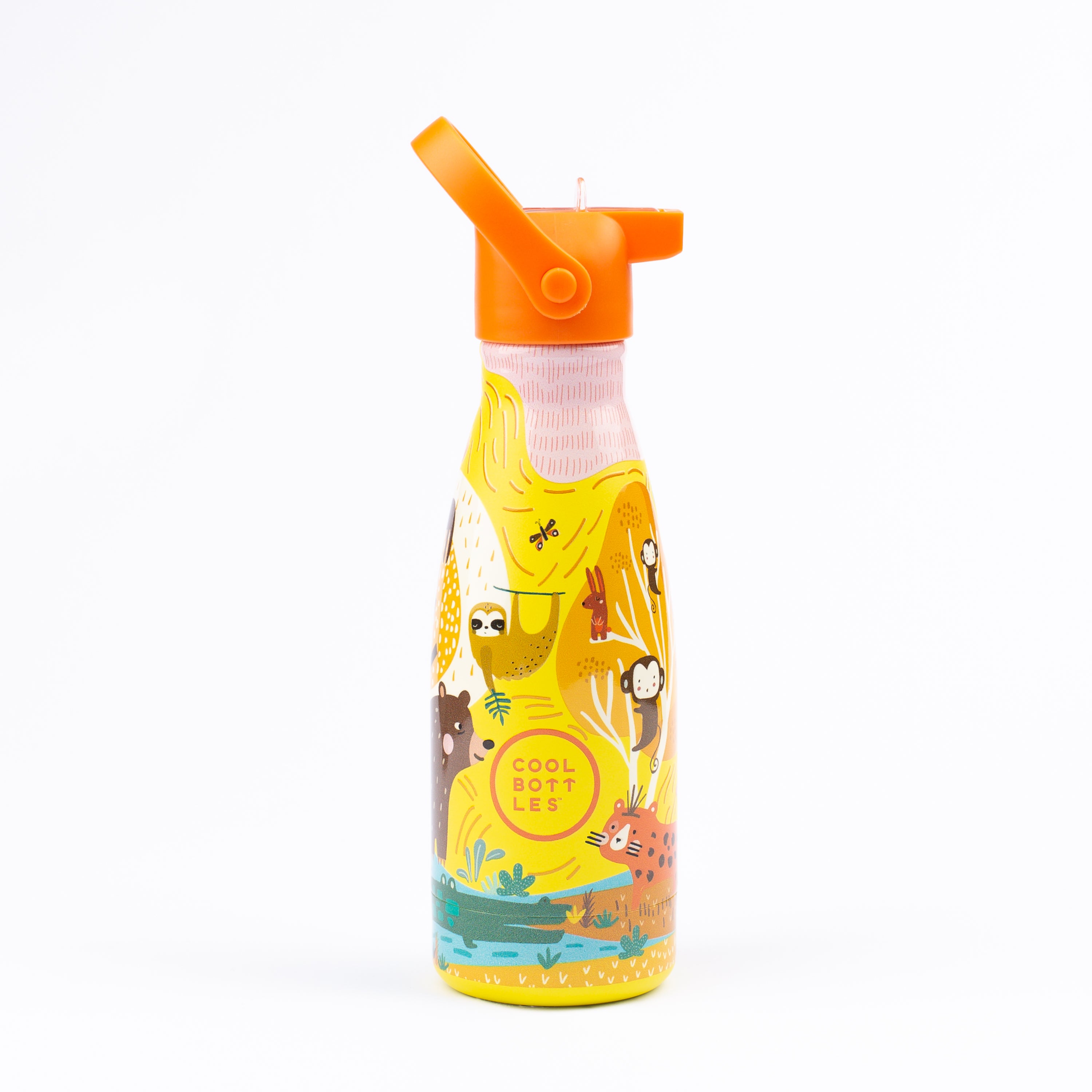 Garrafa Térmica Para Crianças De Aço Inoxidável Cool Bottles. Jungle Park 260ml