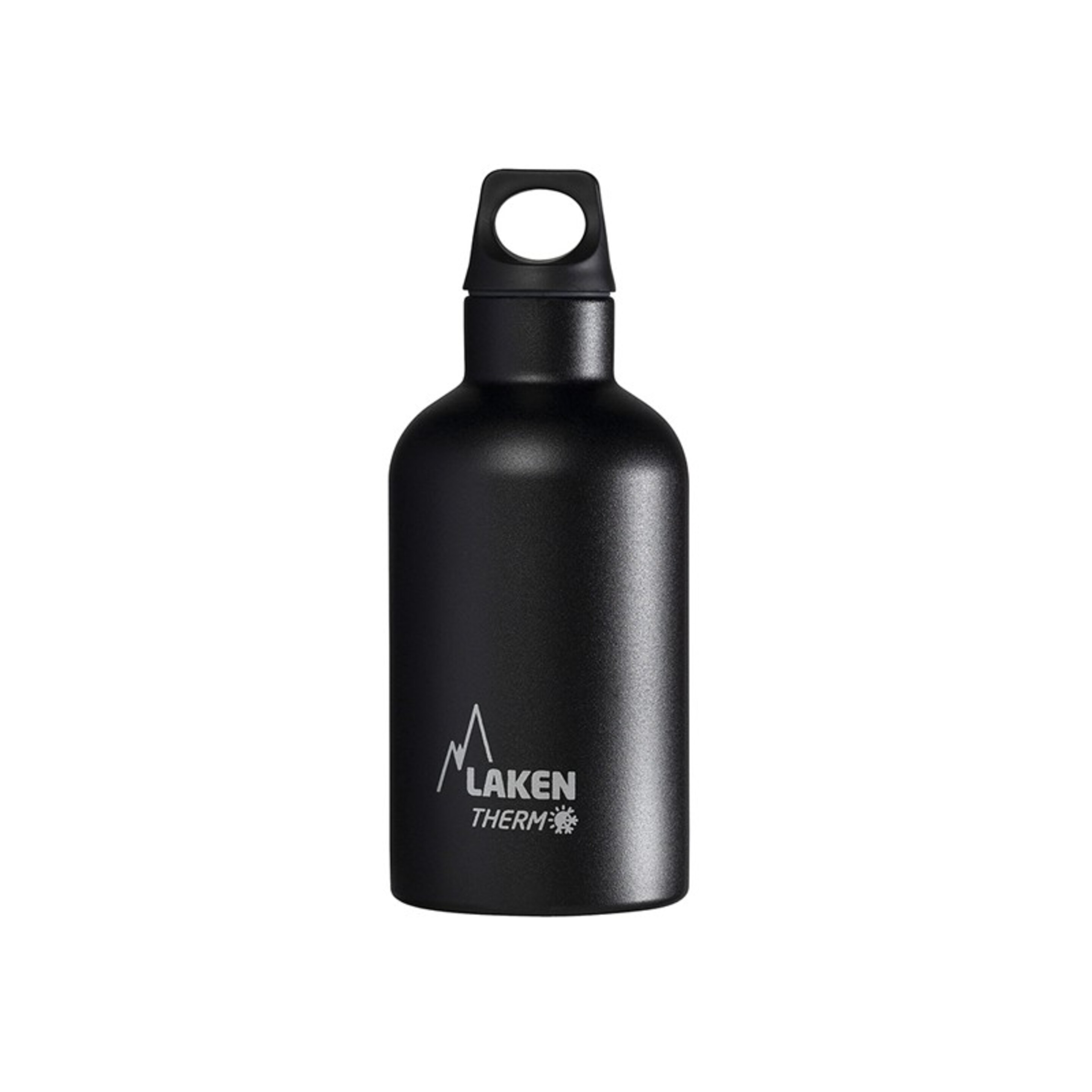 Botella Futura Térmica De Acero Inox. 18/8  - 0,35l  - Negra - negro - Cantimplora Montaña Gimnasio Running  MKP