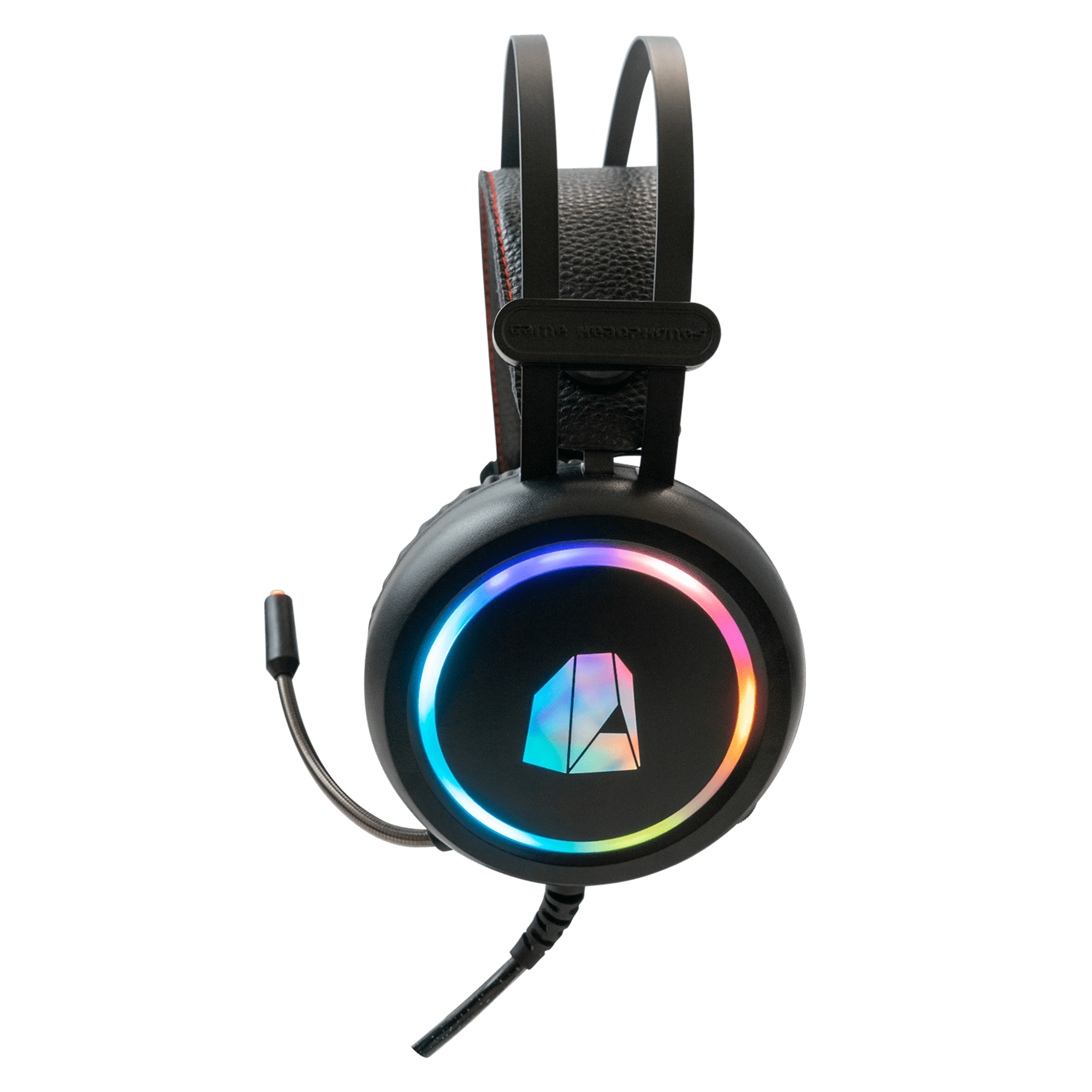 Headset Gaming Nitropc Nh10 Para Juegos Y Escuchar Música En Pc Con Iluminación Rgb Personalizable - Negro  MKP