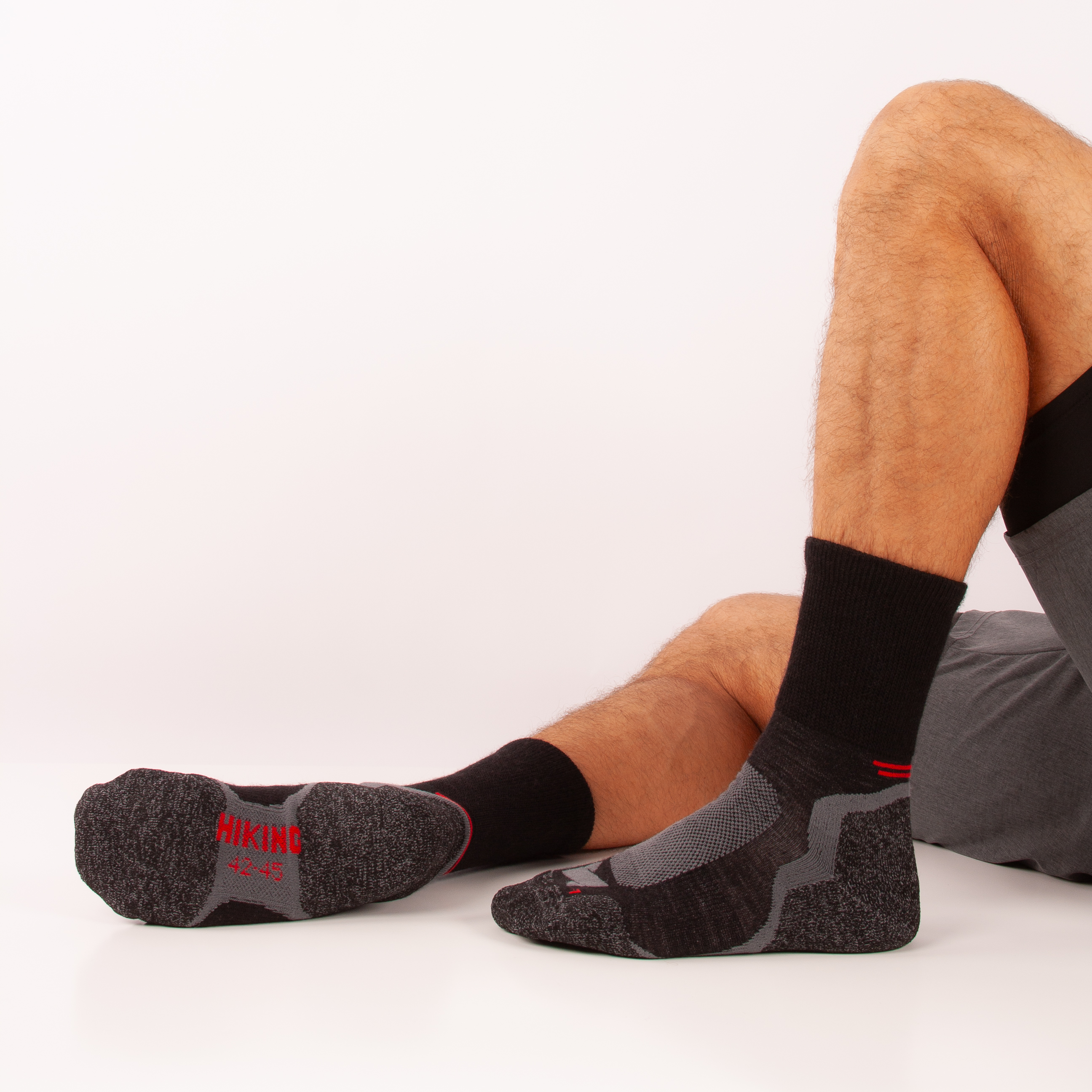 Meias Xtreme Sockswear Caminhada Técnicas Em Lã Merino - negro - 