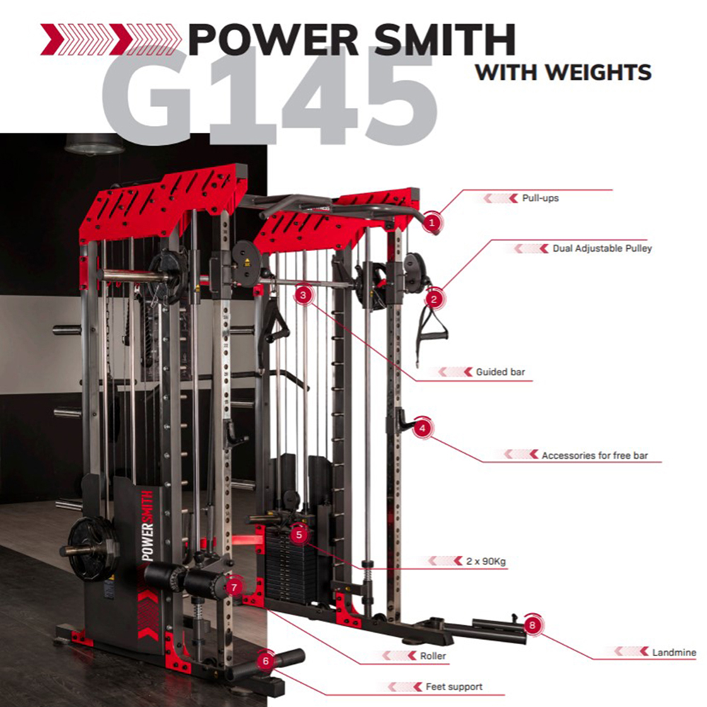 Multiestação Bh Fitness Power Smith G145 Semi-profissional | Sport Zone MKP