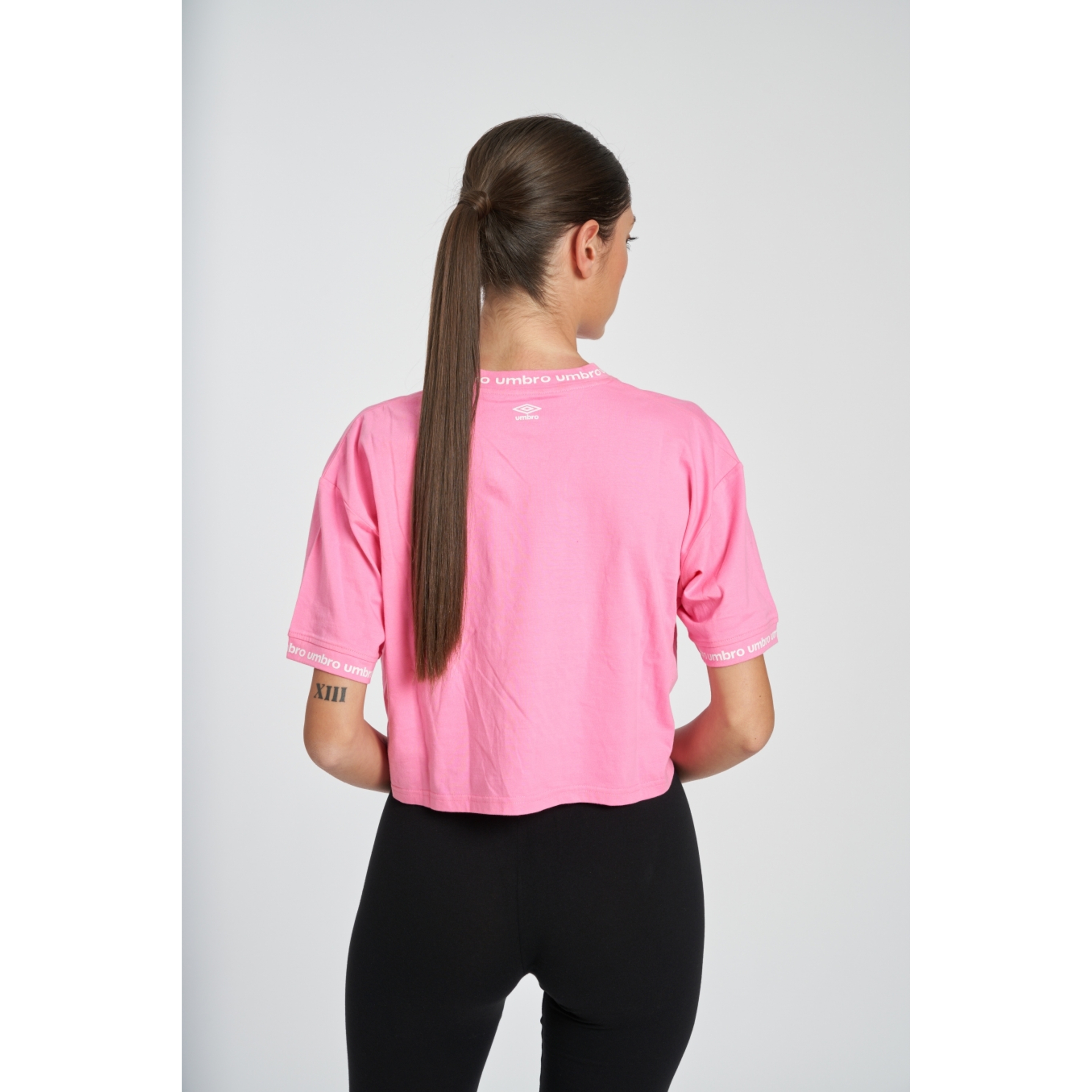 Camiseta Umbro Dorado - Rosa - Camiseta Mujer Manga Corta  MKP