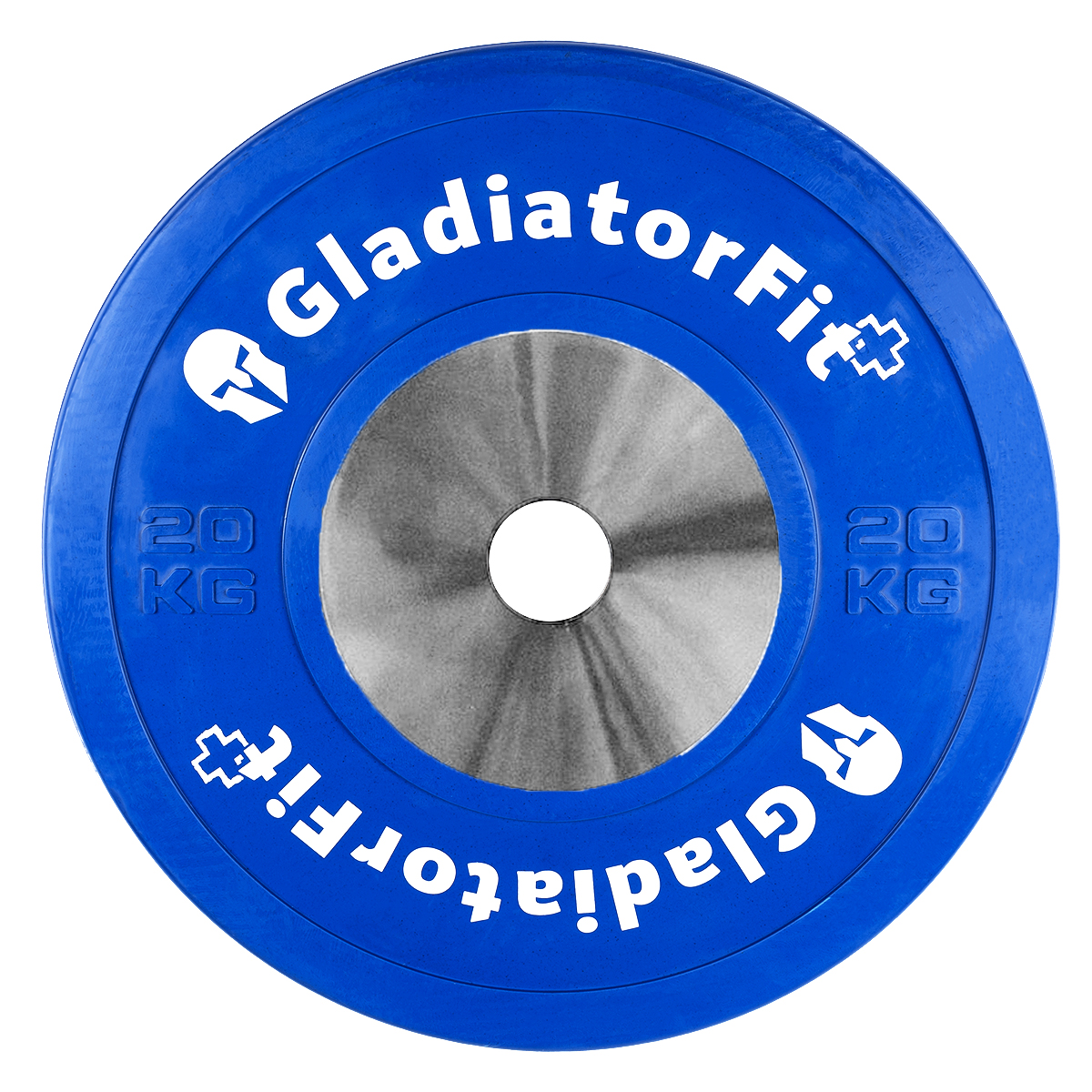 Disco De Competición Revestido De Goma De 51 Mm De Diámetro 20 Kg Gladiatorfit - azul - 