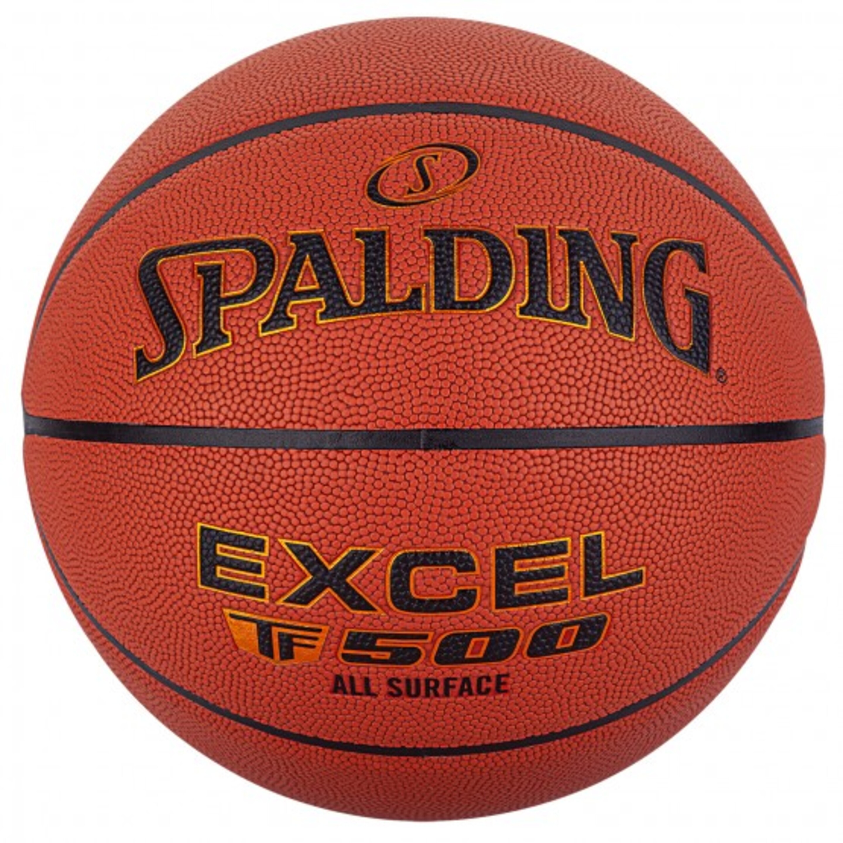Balón De Baloncesto Spalding Excel Tf-500 Sz5. Piel - naranja - 