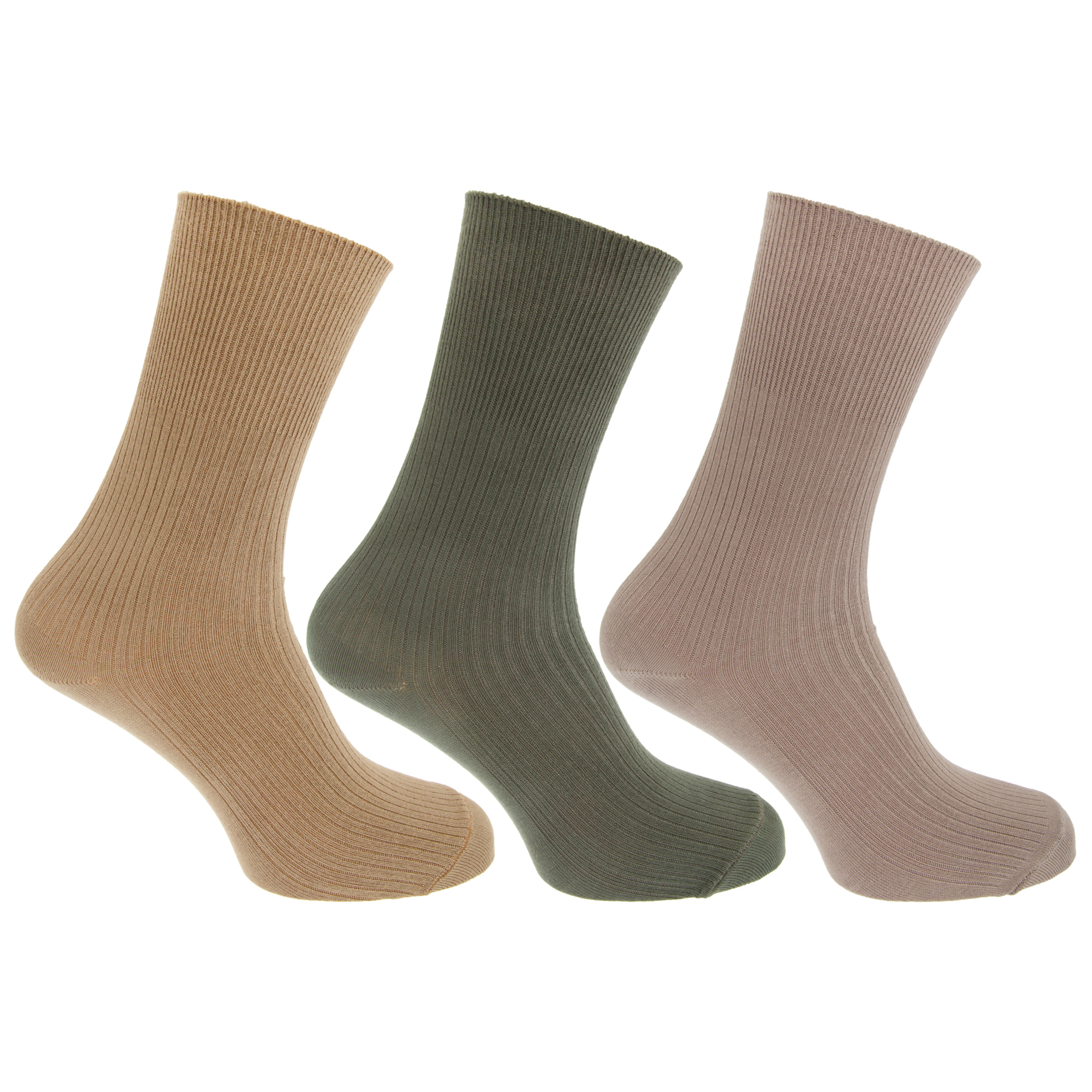 Calcetines Casuales Viscosa Bambú No Elástico Universal Textiles (Paquete De 3 Pares)