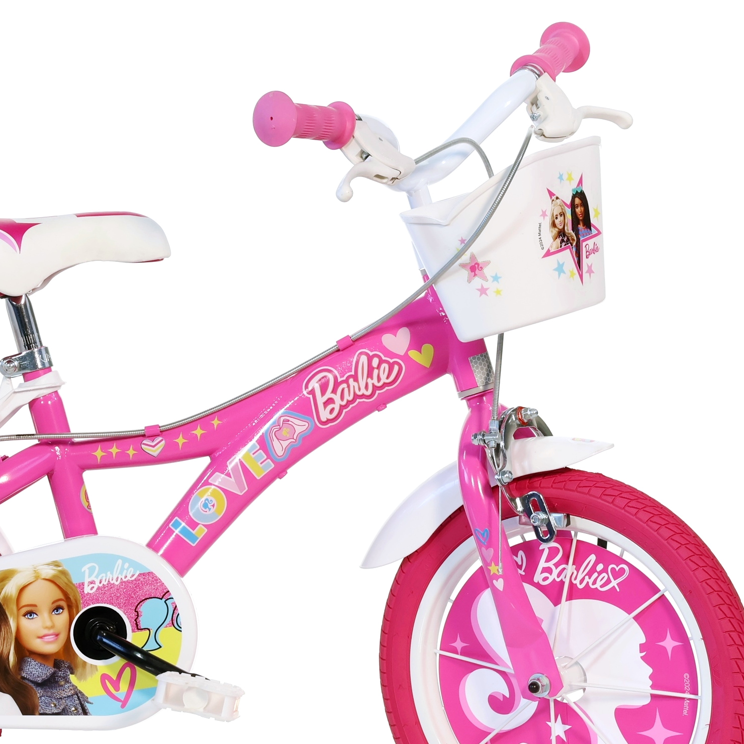 Bicicleta Niños 14 Pulgadas Barbie Rosado 4-6 Años