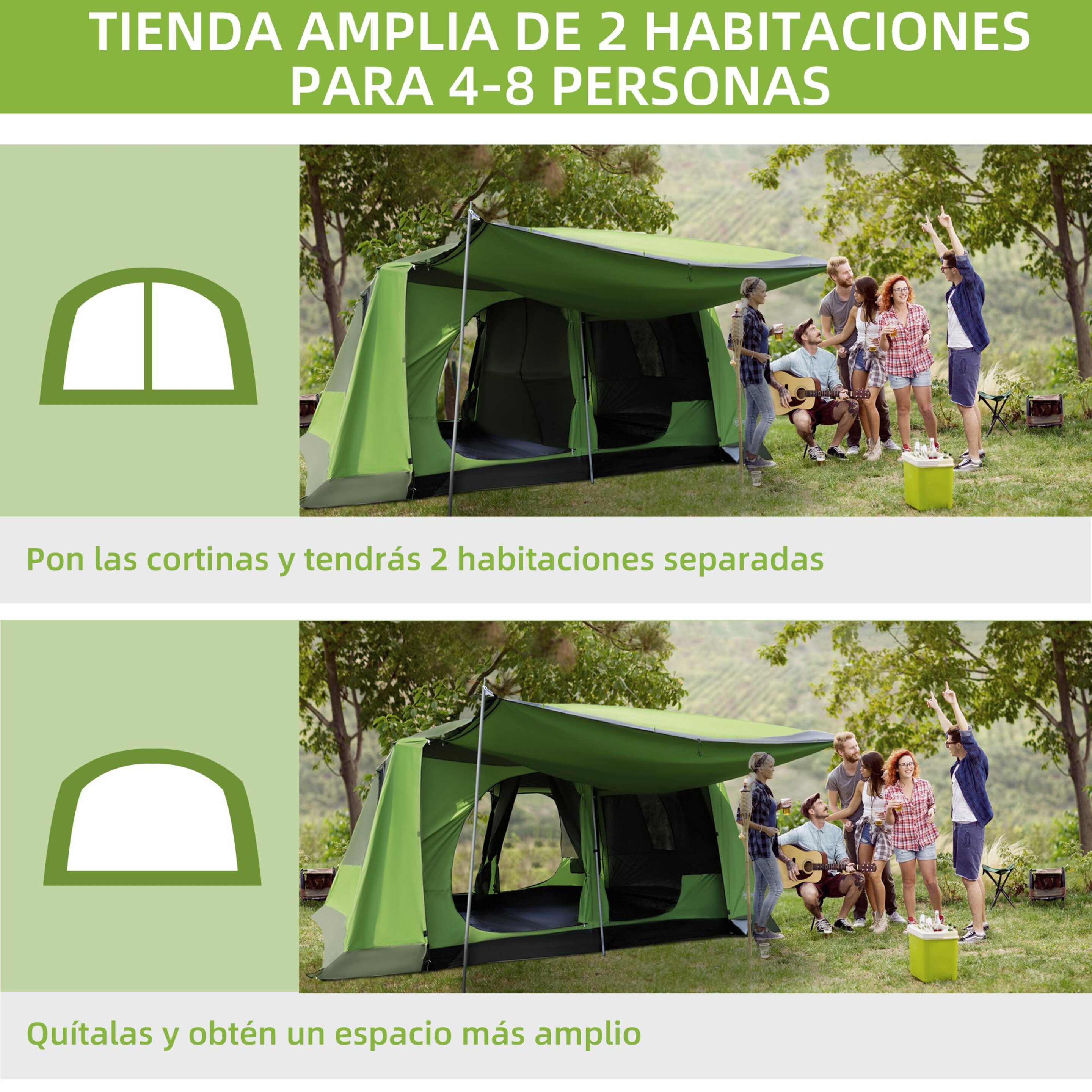 Tenda Acampamento Outsunny A20-052