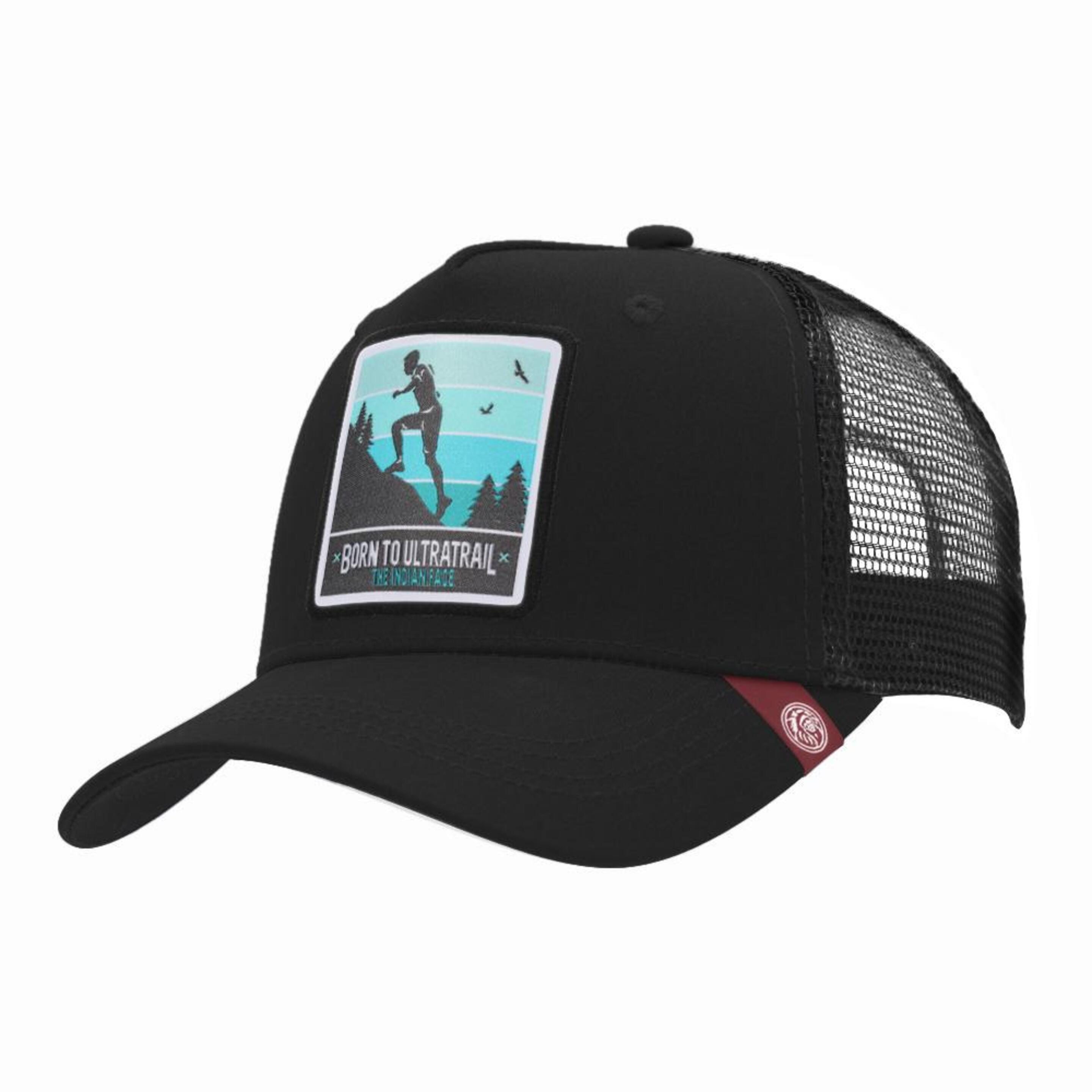 Gorra Trucker Born To Ultratrail Negro The Indian Face Para Hombre Y Mujer