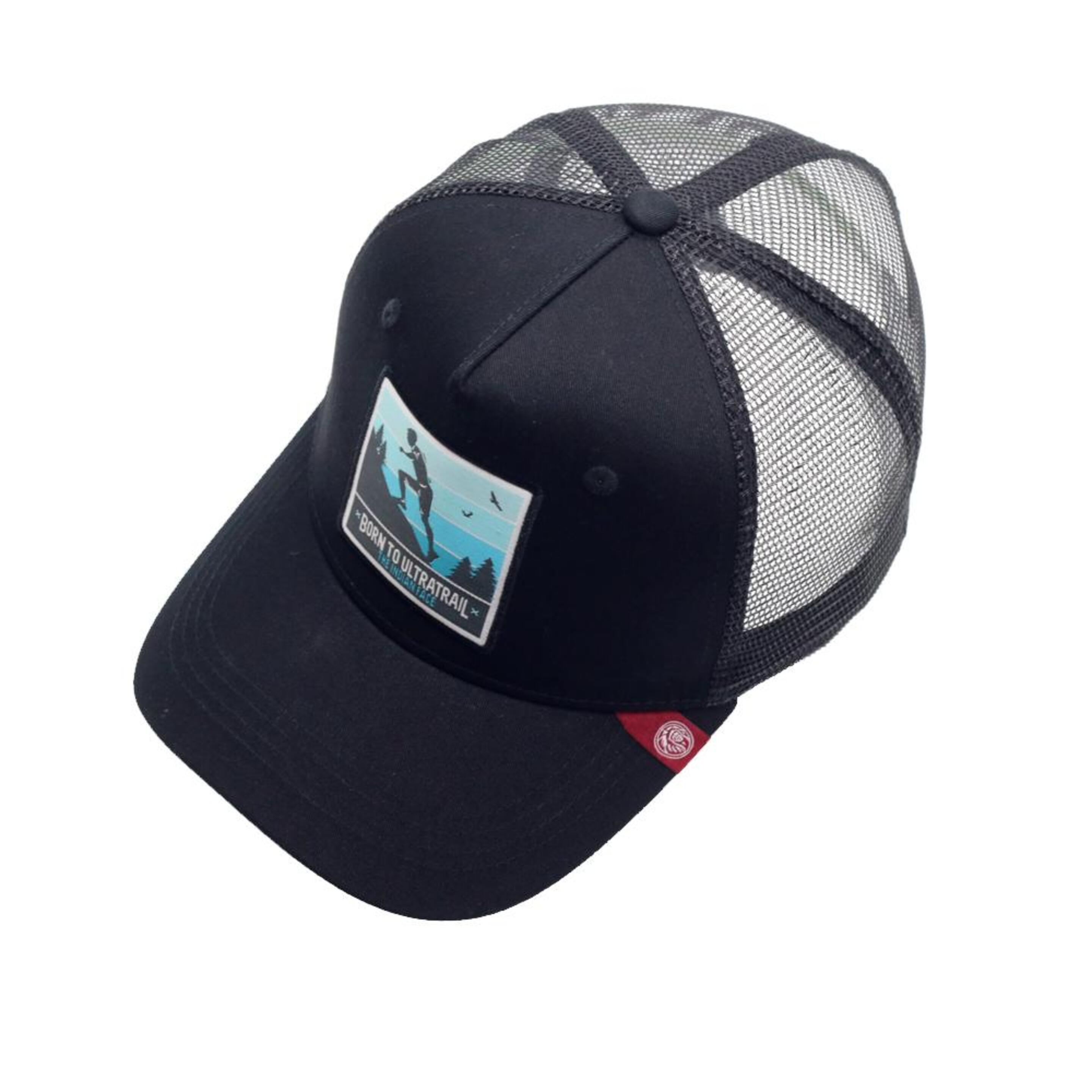 Gorra Trucker Born To Ultratrail Negro The Indian Face Para Hombre Y Mujer