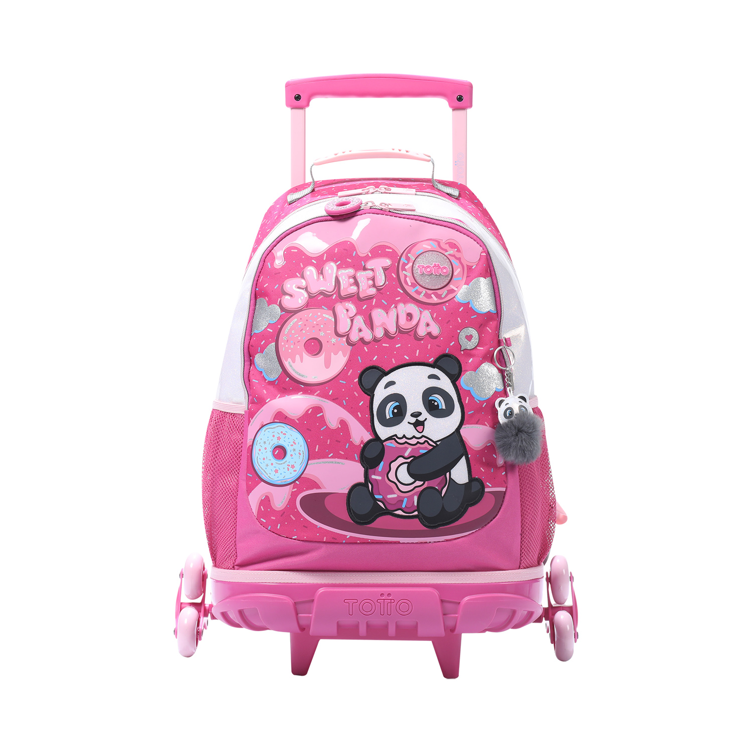 Mochila Totto  Sweet Panda L Infantil Con Ruedas - rosa - 