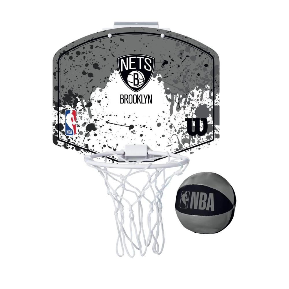 Mini Canasta De Baloncesto Wilson Nba Brooklyn Nets - gris - 
