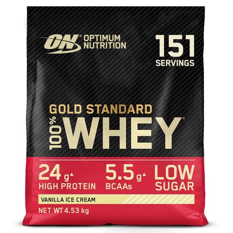 Gold Standard 100% Whey 4.53kg Optimum Nutrition | Baunilha -  - 