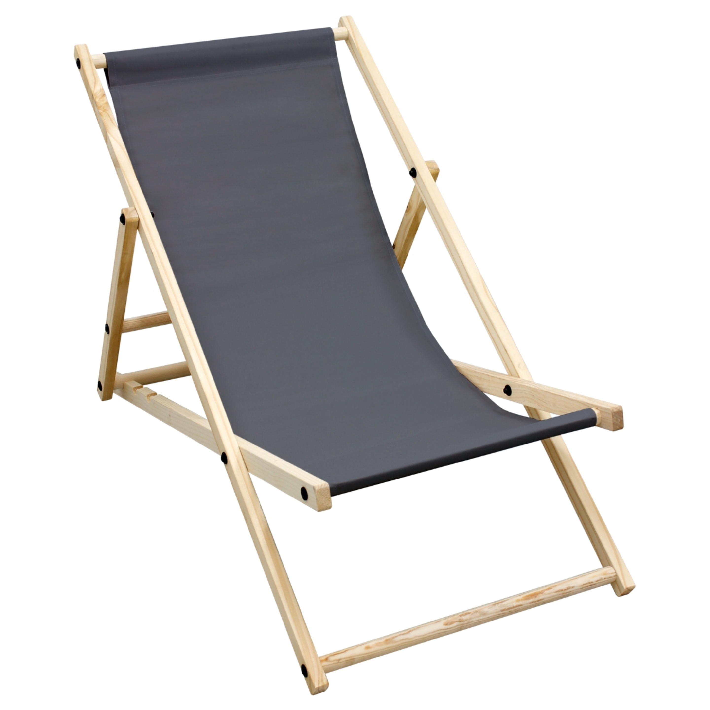 Silla De Playa Plegable Madera Tumbona  Impermeable