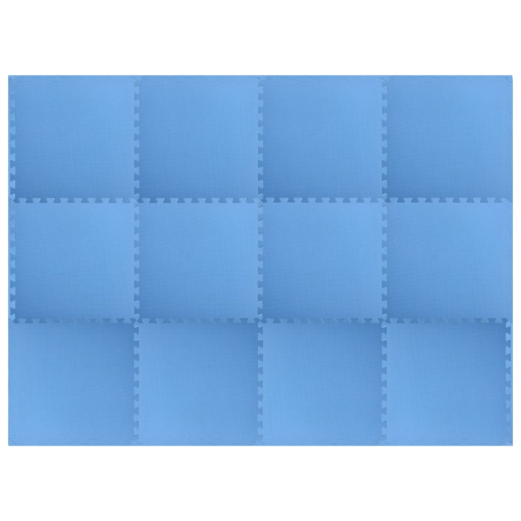 Esterilla Puzzle Vidaxl Azul 4.32 M² - Tapete Ginástica Puzzle  MKP